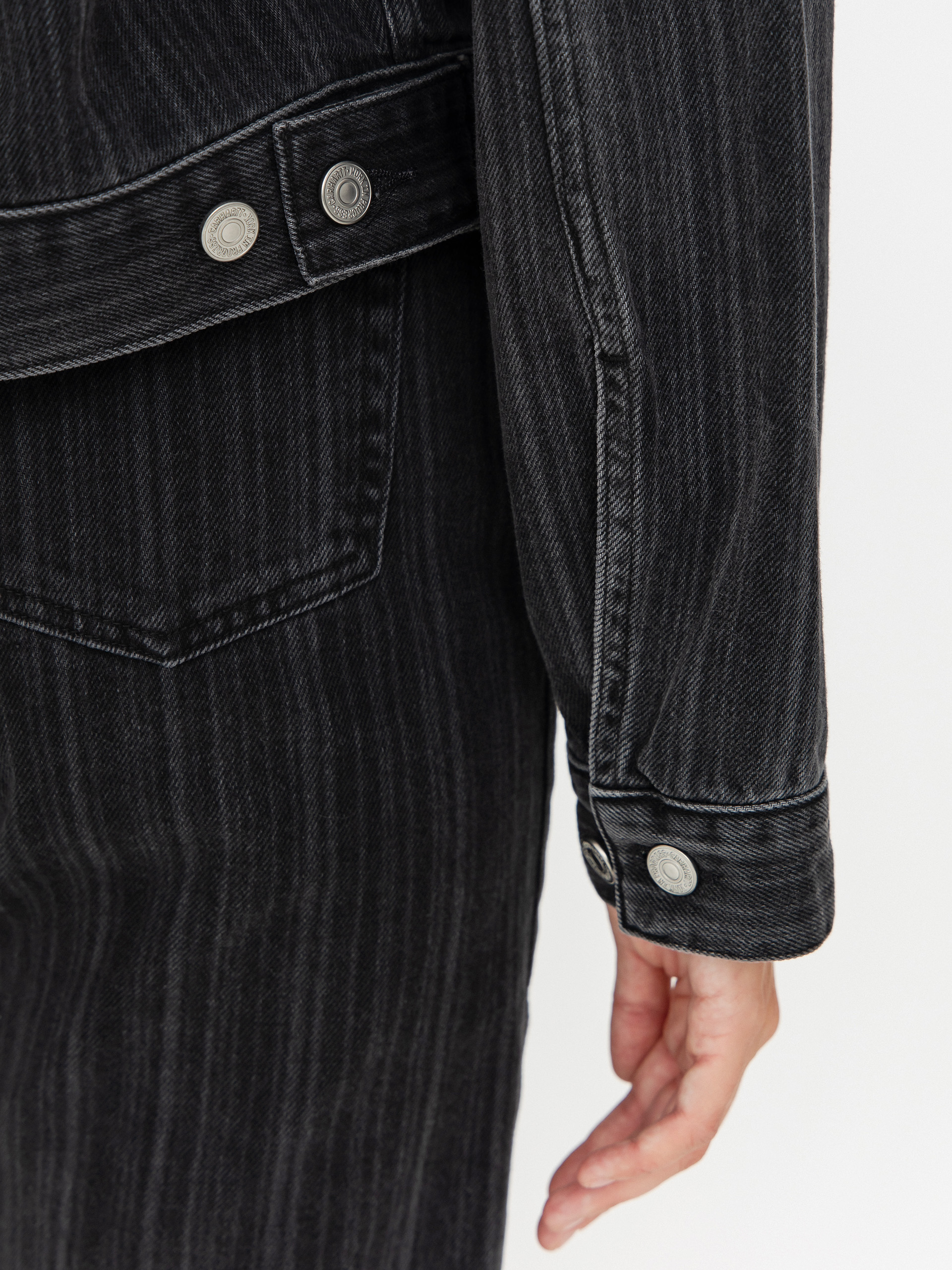 Bunda Carhartt WIP Rylan Wmn (rylan stripe/black/stone washed)