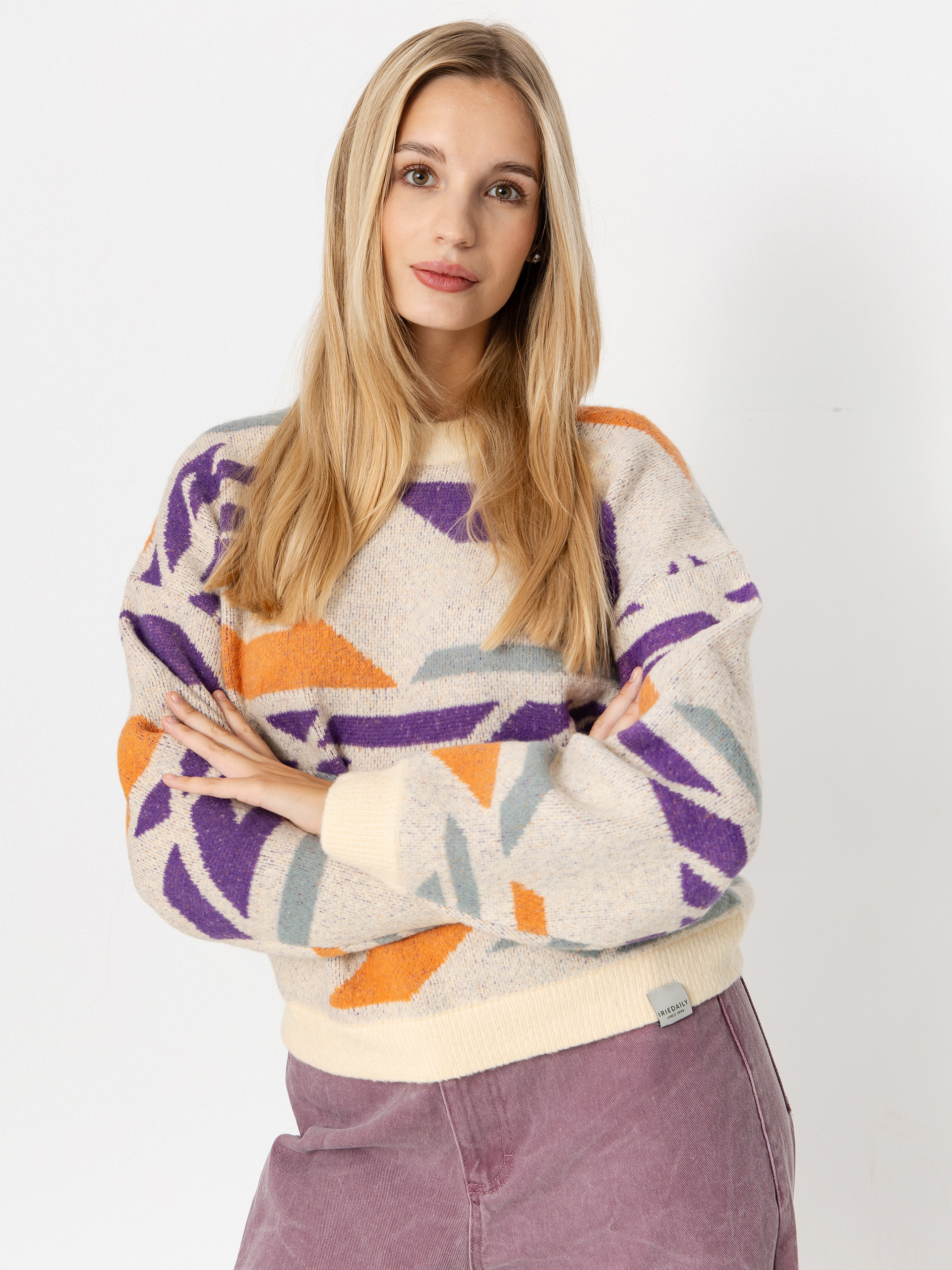 Svetr Iriedaily Boxy Fluff Wmn (chalk)