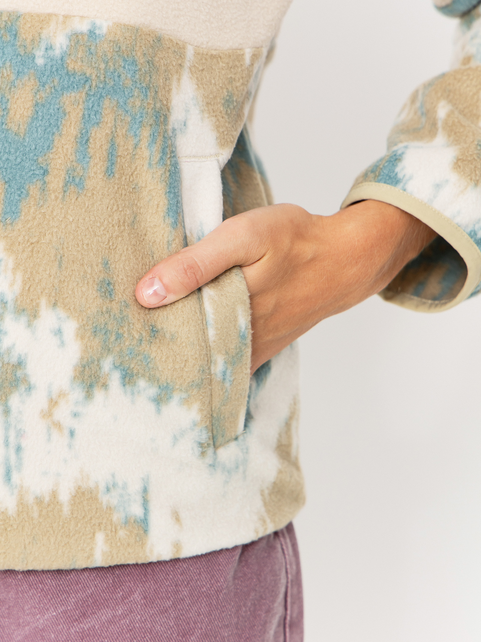 Dámský Fleecová mikina Iriedaily Half Indi Troyer (khaki grey)