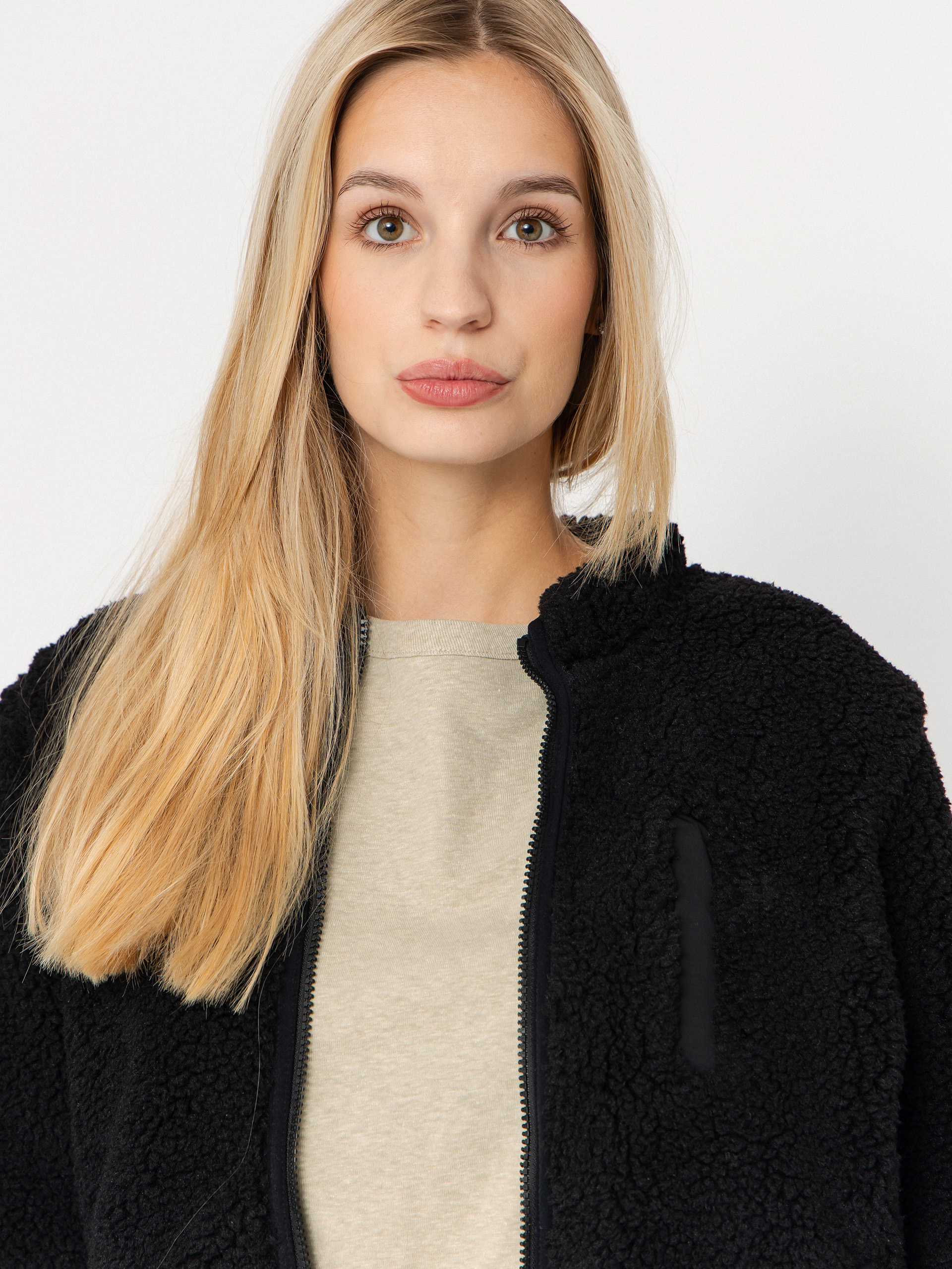 Mikina Volcom Wuzer Fuzzar Wmn (black)