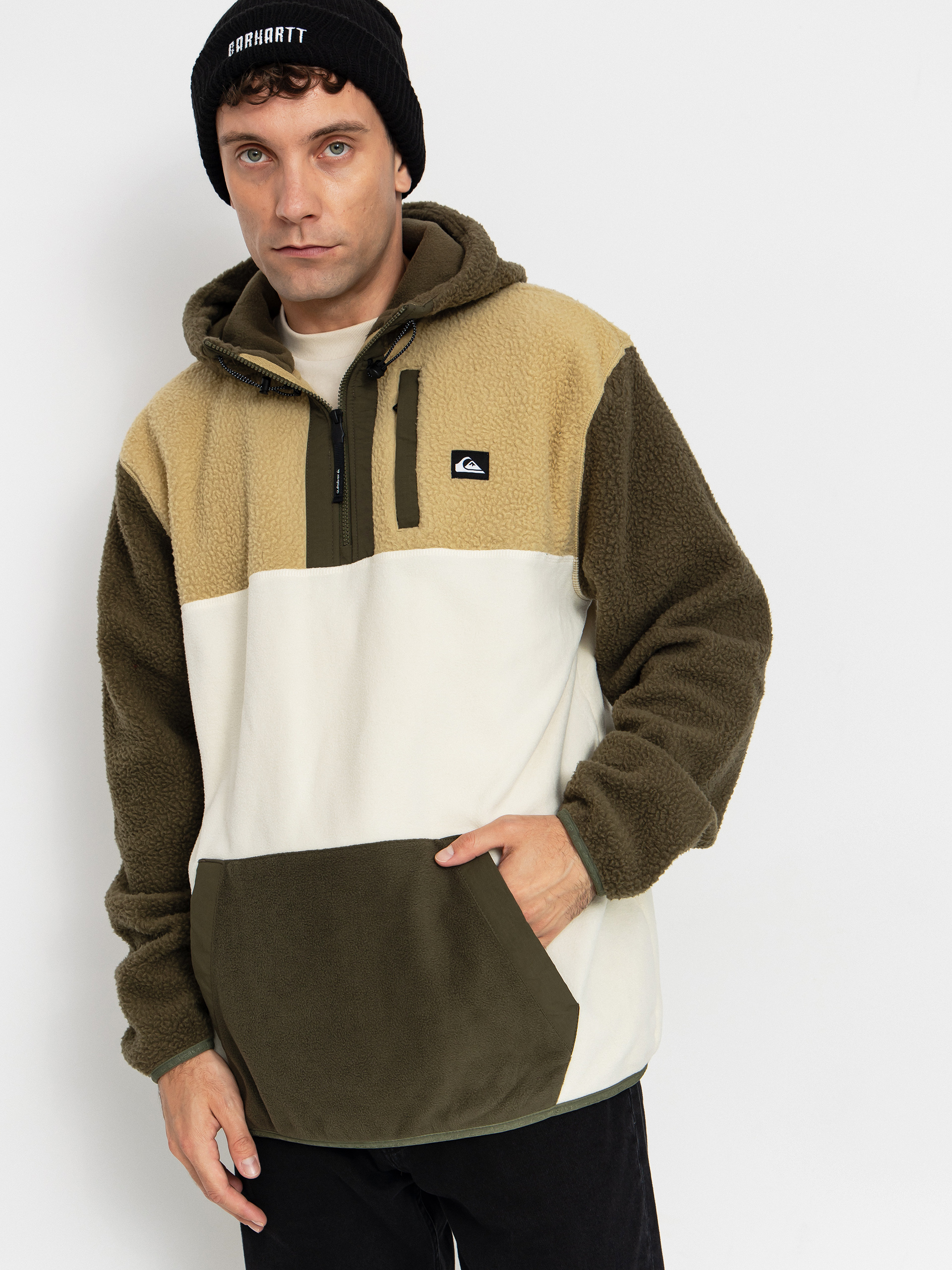 Fleecová mikina Quiksilver Ocean View Mix Up Hoody