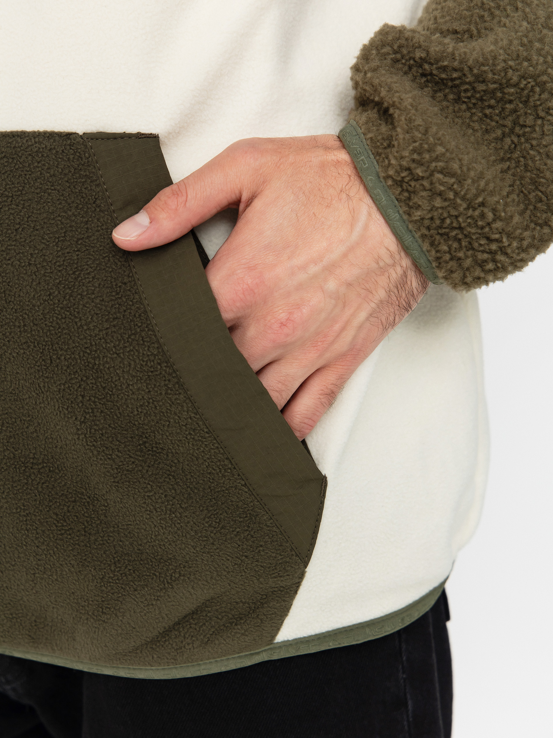 Pánský Fleecová mikina Quiksilver Ocean View Mix Up Hoody (grape leaf)