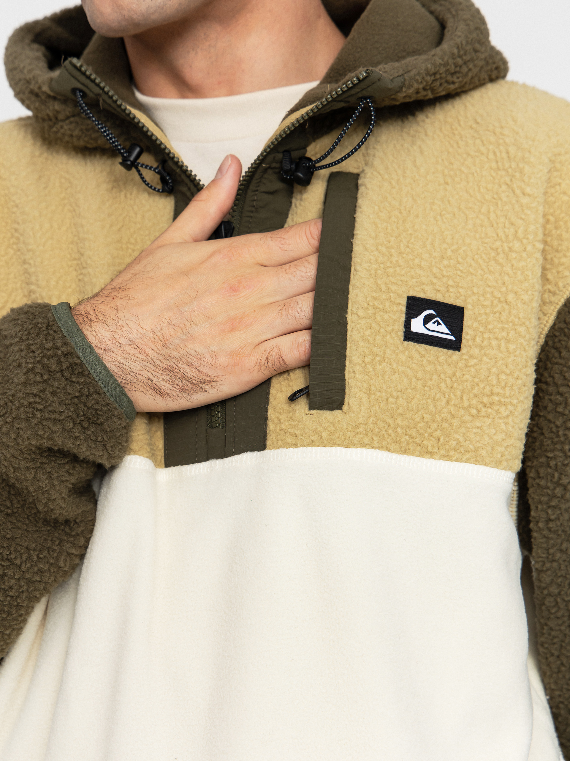 Pánský Fleecová mikina Quiksilver Ocean View Mix Up Hoody (grape leaf)