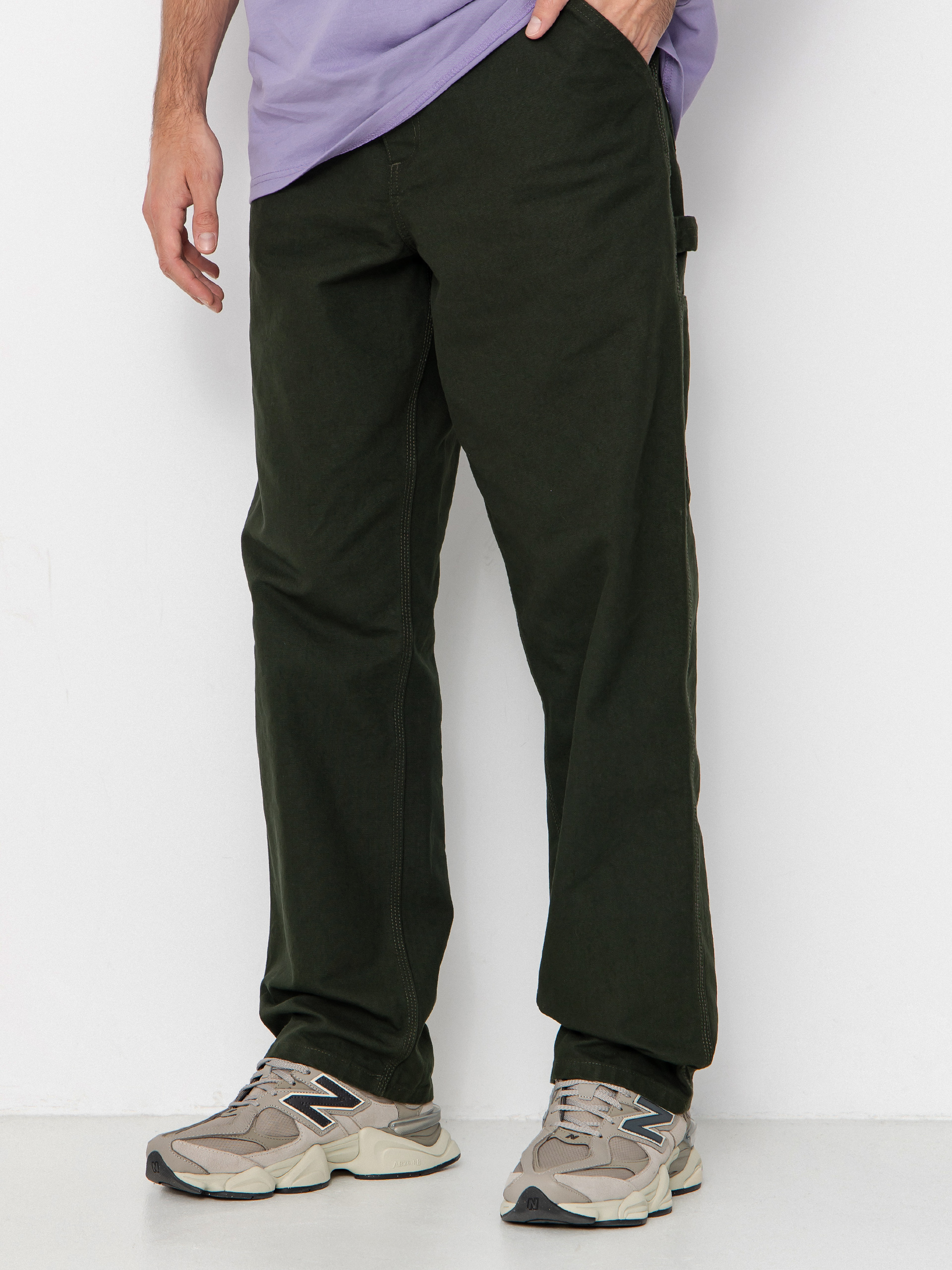 Kalhoty Carhartt WIP Single Knee (olive/rinsed)
