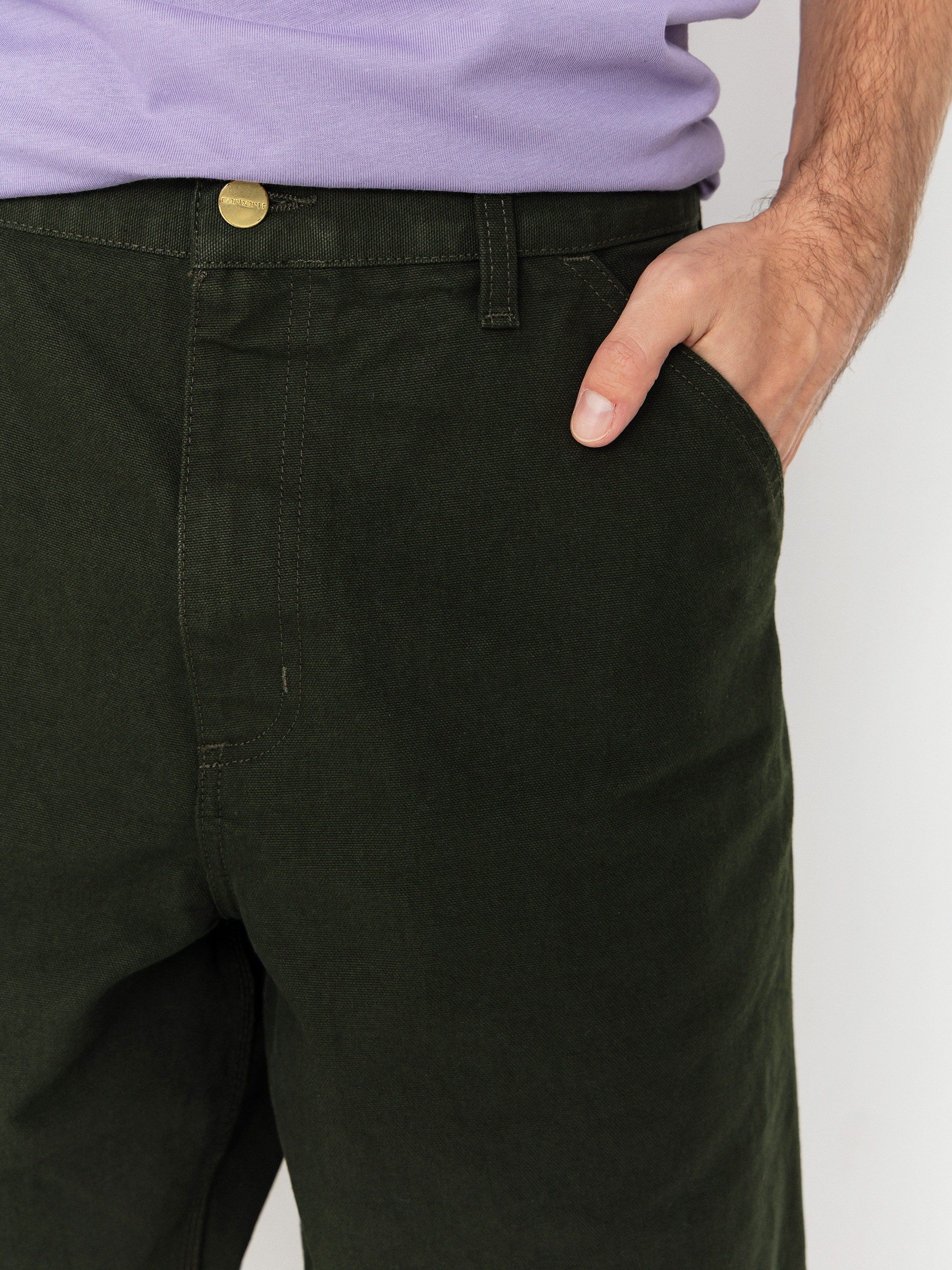 Kalhoty Carhartt WIP Single Knee (olive/rinsed)