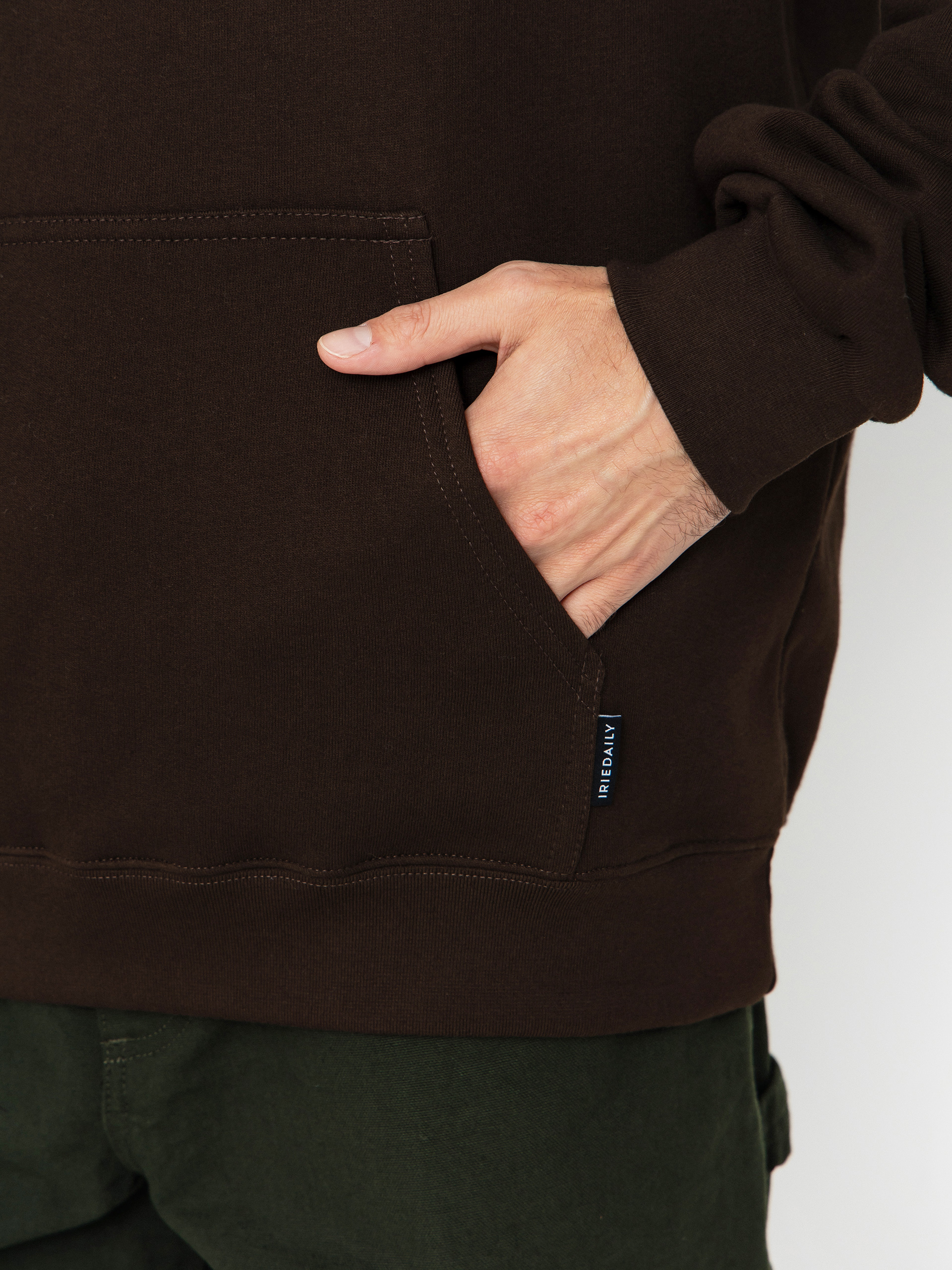 Mikina s kapucí Iriedaily Peaceride HD (dark coffee)