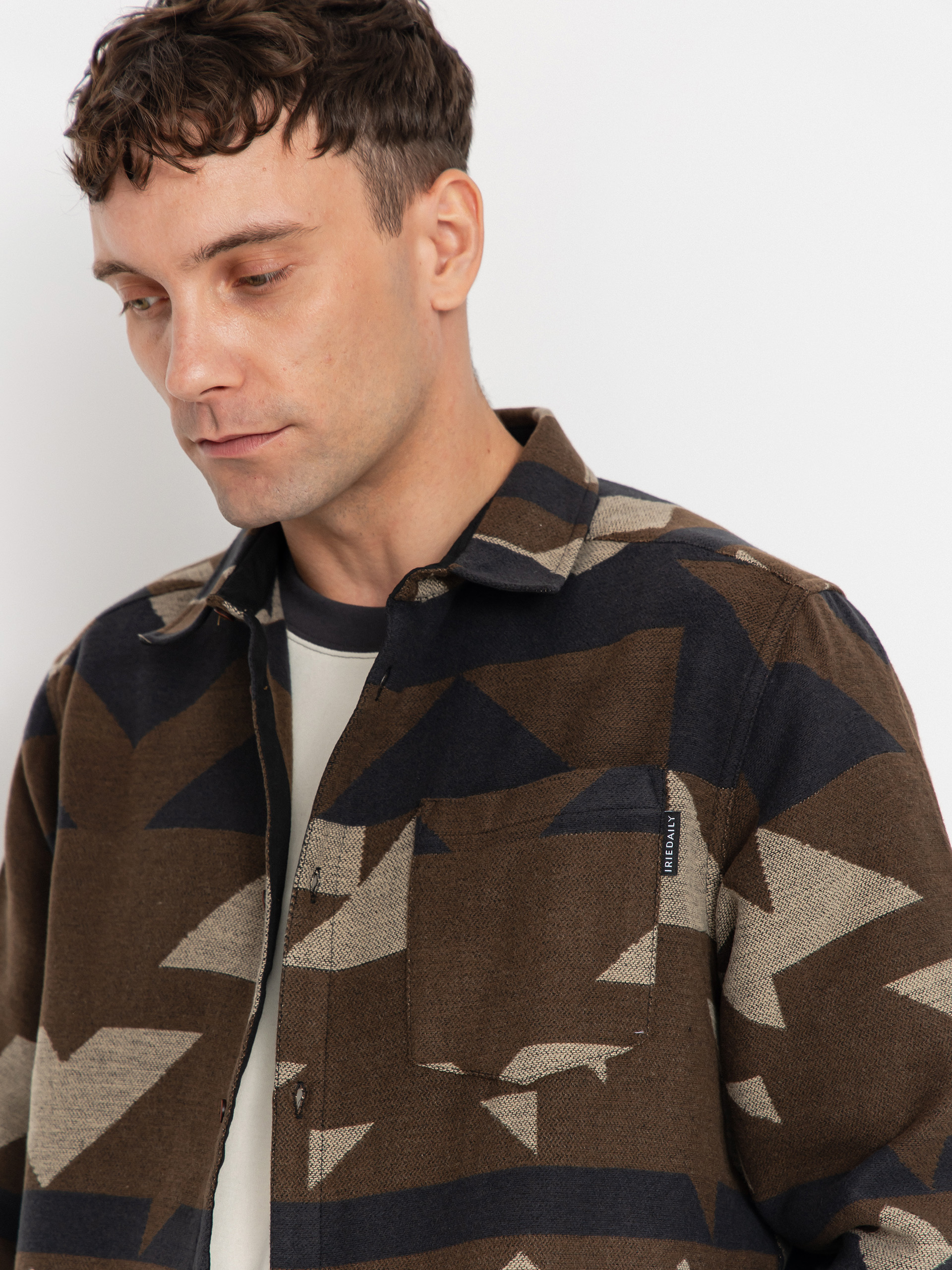 Košile Iriedaily Santania (dark coffee)