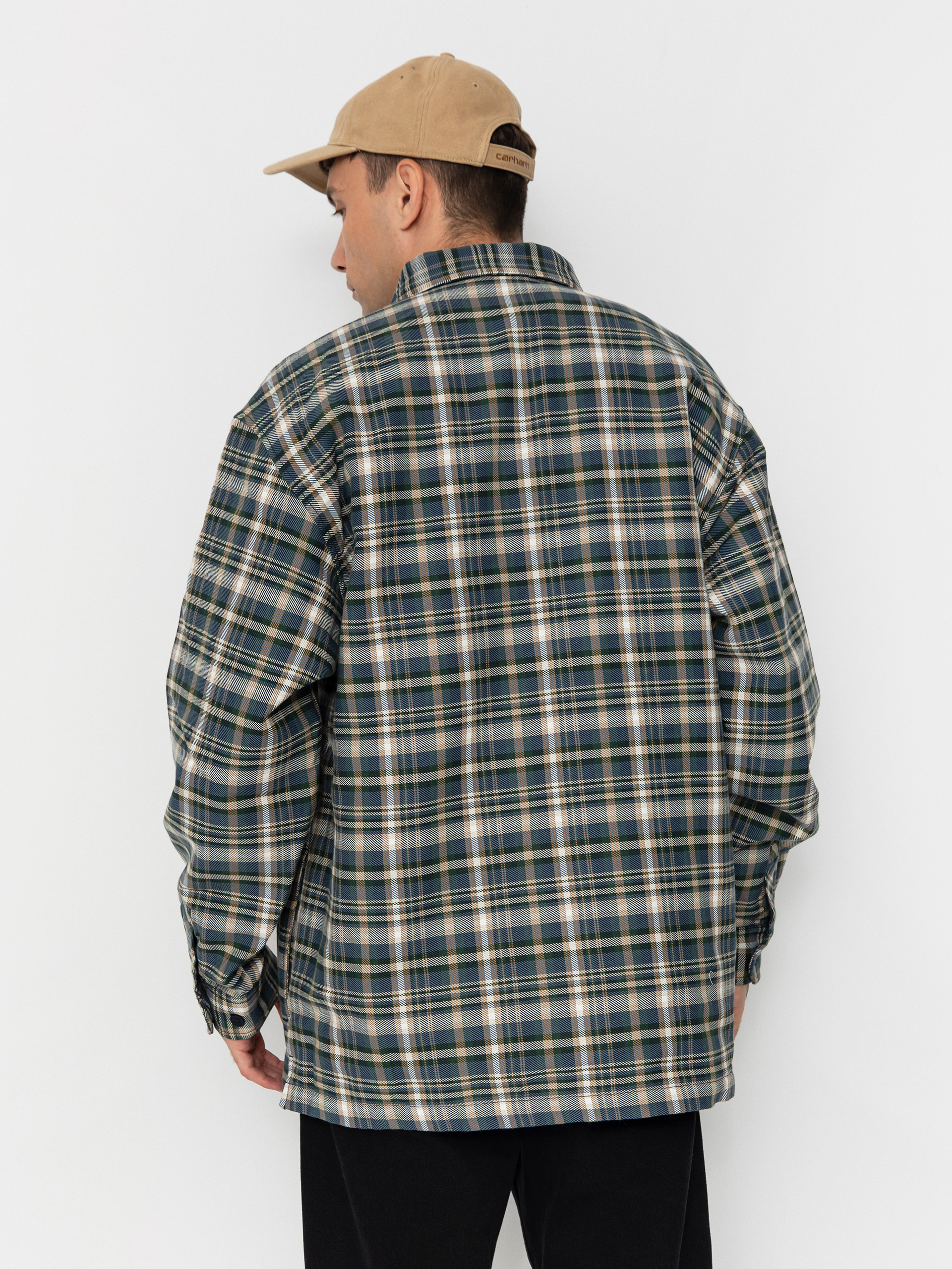 Bunda Carhartt WIP Cronyn (cronyn check/dark navy)