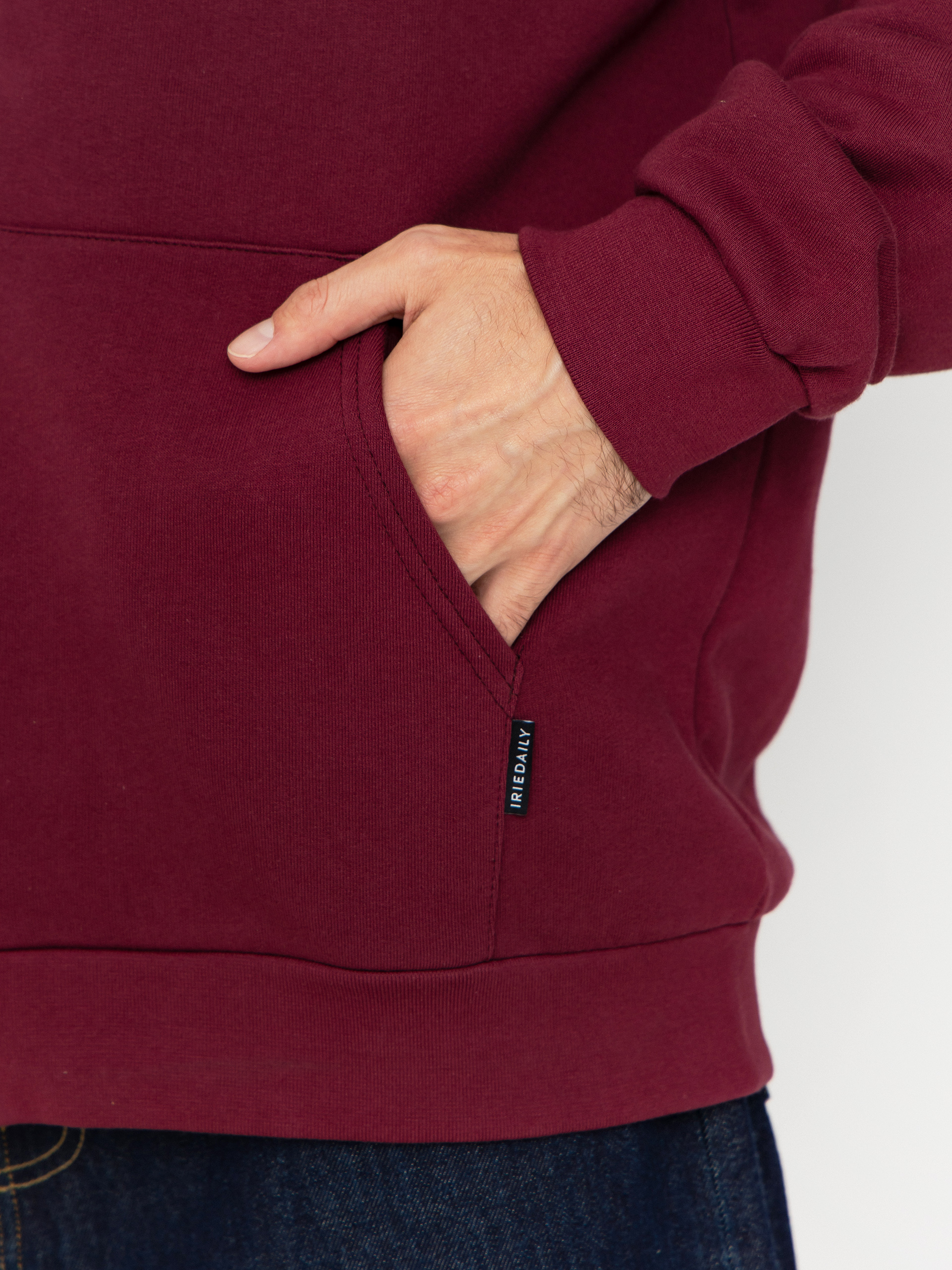 Mikina s kapucí Iriedaily Mini Flag 2 ZHD (wine)