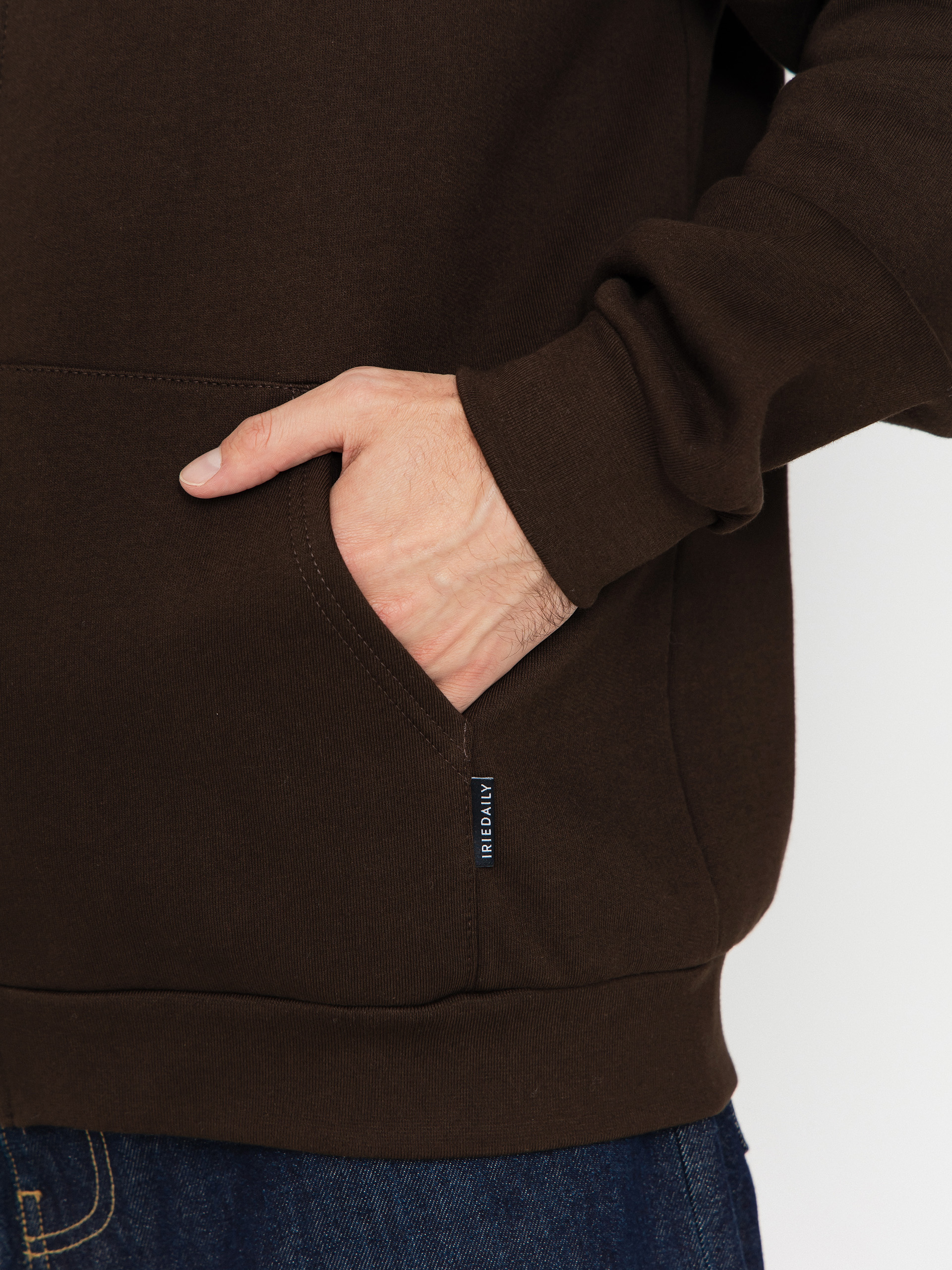 Mikina s kapucí Iriedaily Mini Flag 2 ZHD (dark coffee)