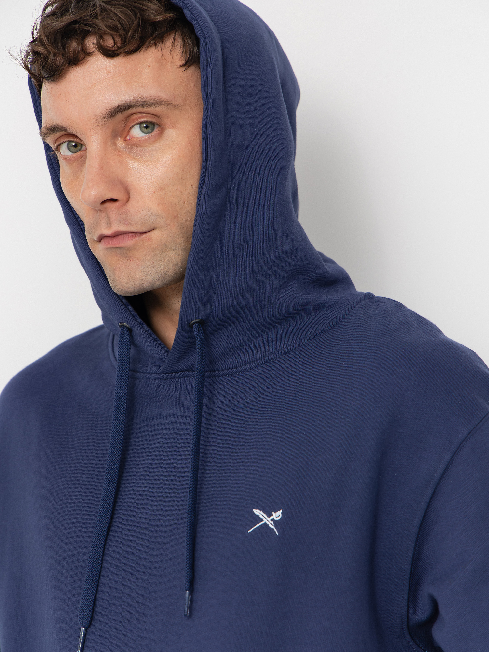 Mikina s kapucí Iriedaily Mini Flag 2 HD (crown blue)