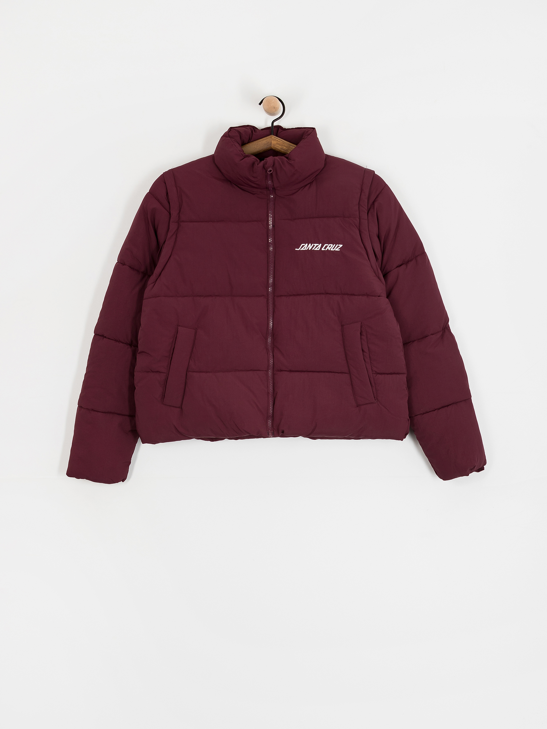 Bunda Santa Cruz Strip 2 In 1 Quilted Wmn (dark cherry)