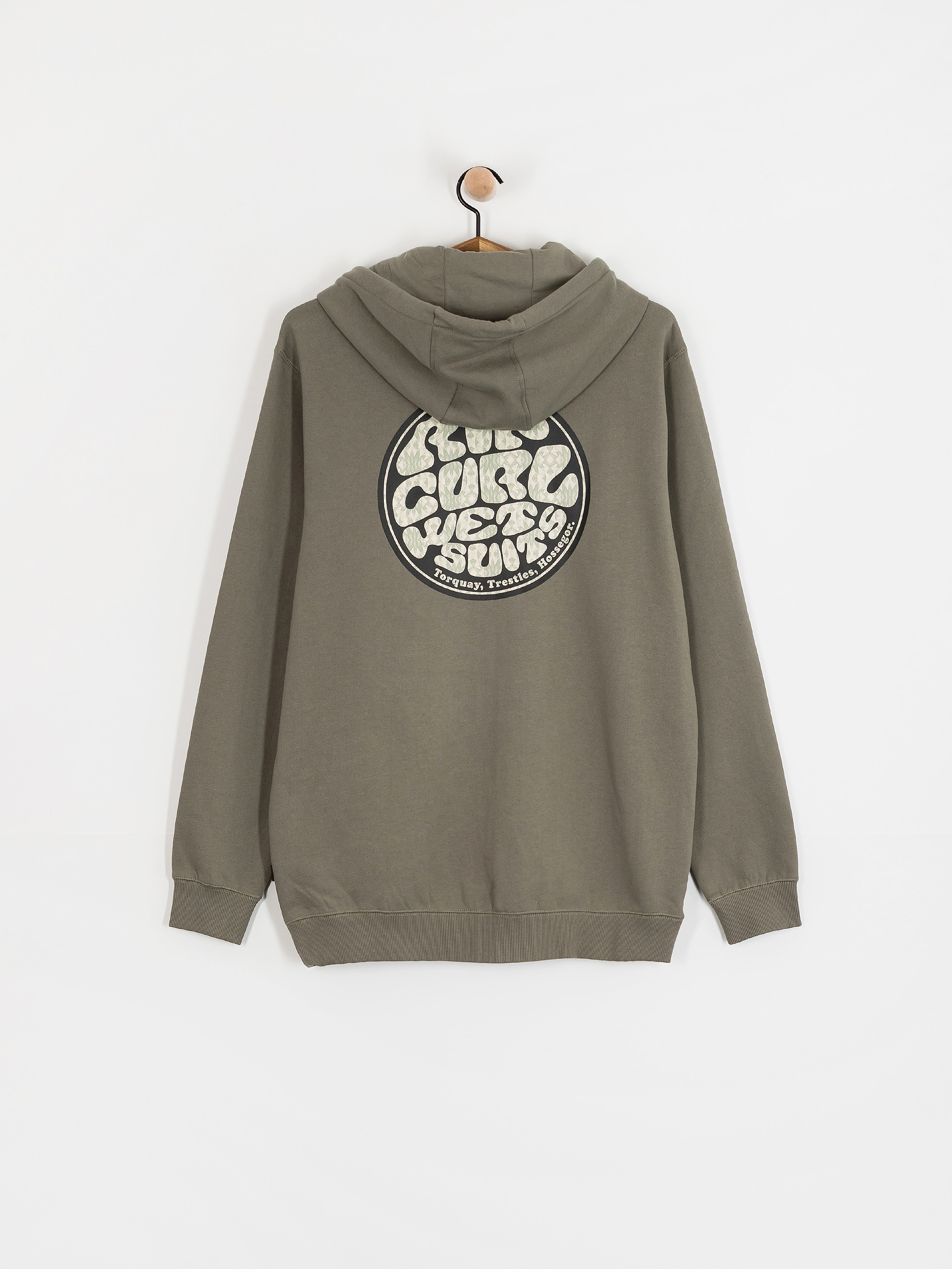 Mikina s kapucí Rip Curl Wettie Passage Icon ZHD (cactus green)