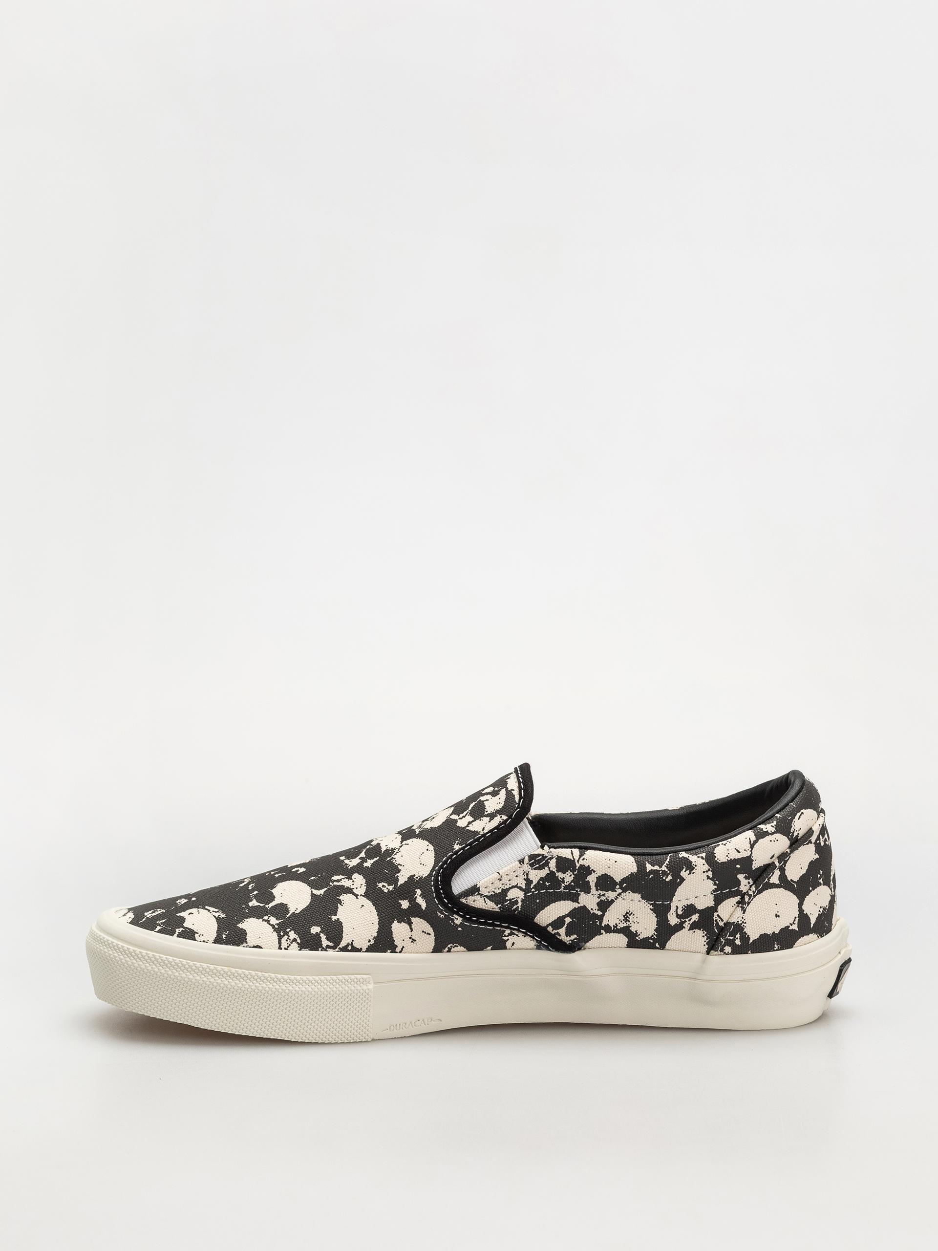 Boty Vans Skate Slip On (skull pile black/white/gum)
