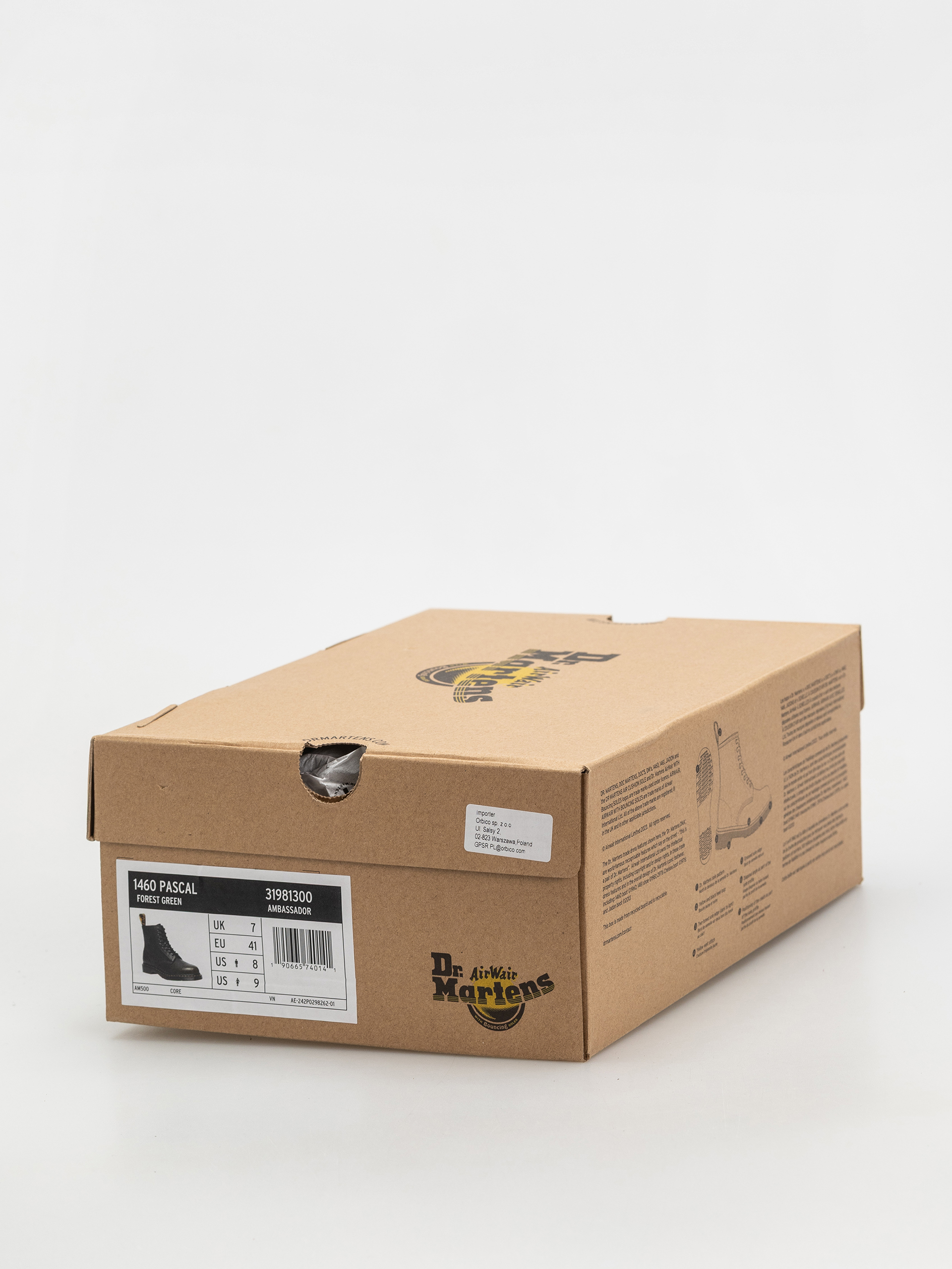 Boty Dr. Martens 1460 Pascal (forest green green ambassador)