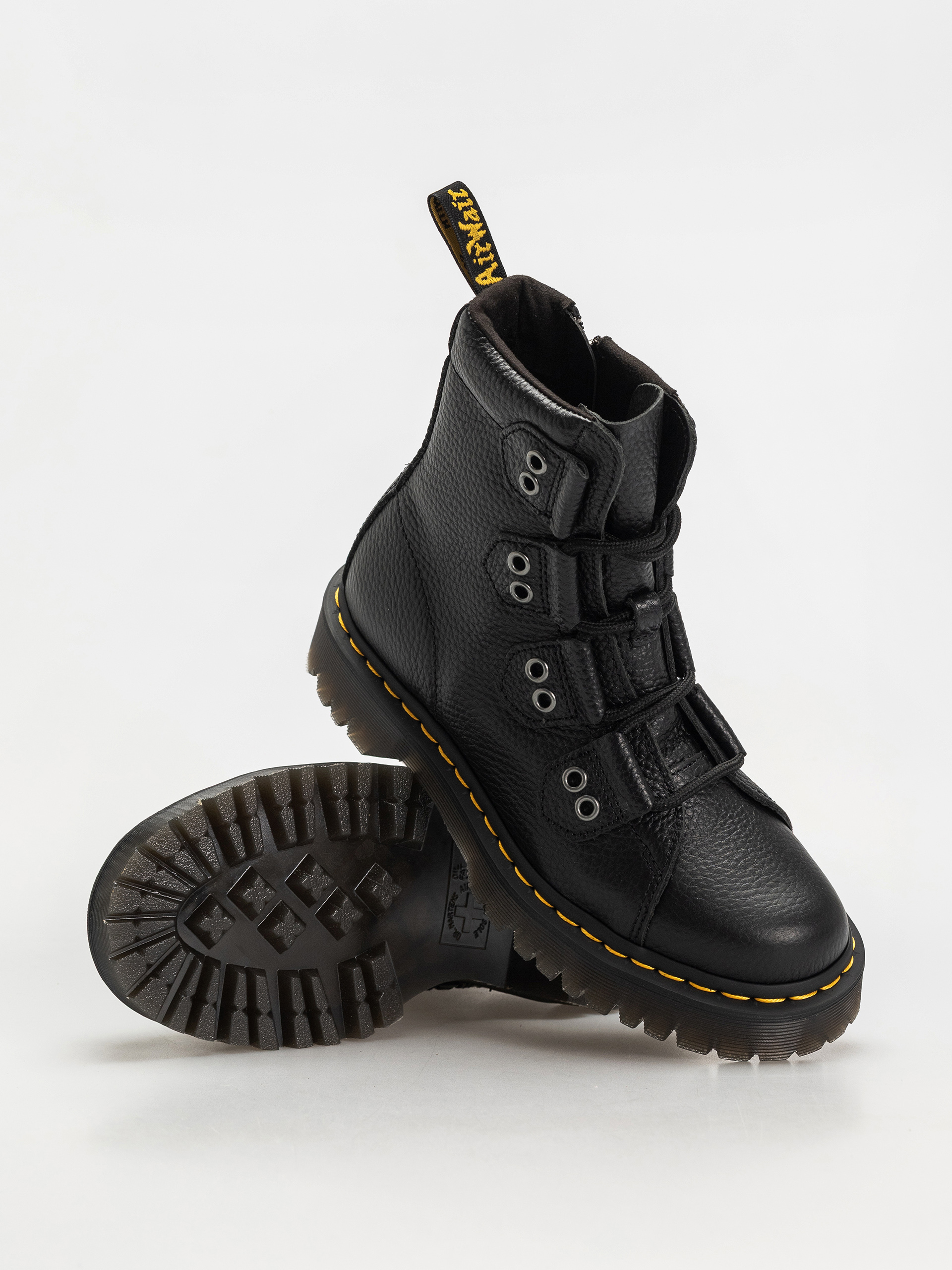 Boty Dr. Martens 1460 LTT 4 Tie Wmn (black milled nappa)