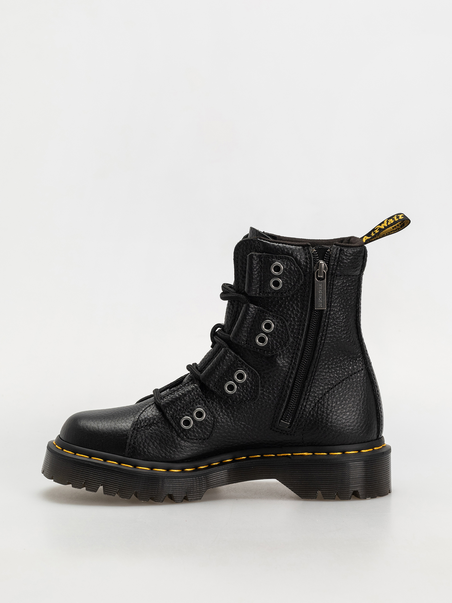 Boty Dr. Martens 1460 LTT 4 Tie Wmn (black milled nappa)