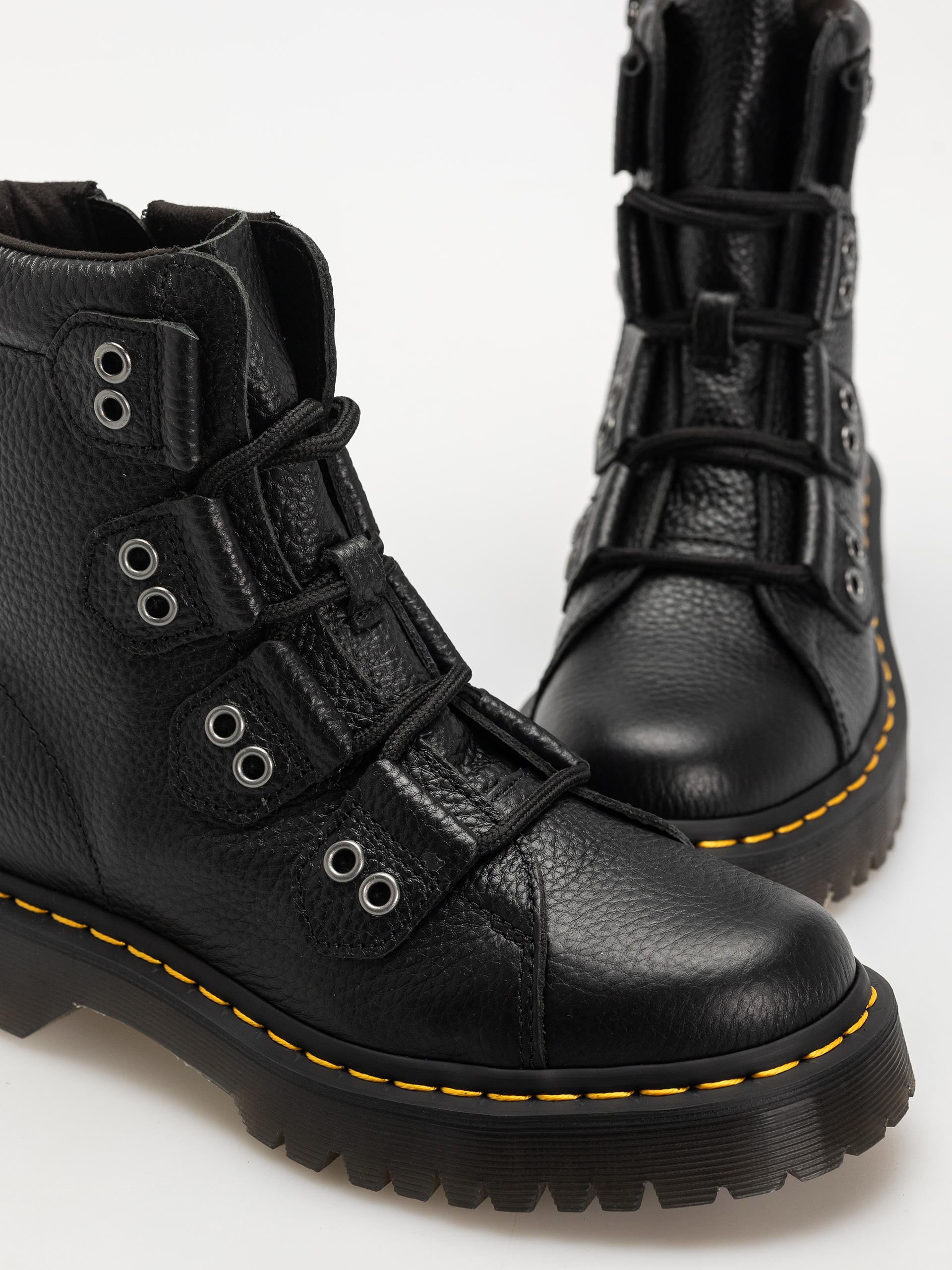Boty Dr. Martens 1460 LTT 4 Tie Wmn (black milled nappa)