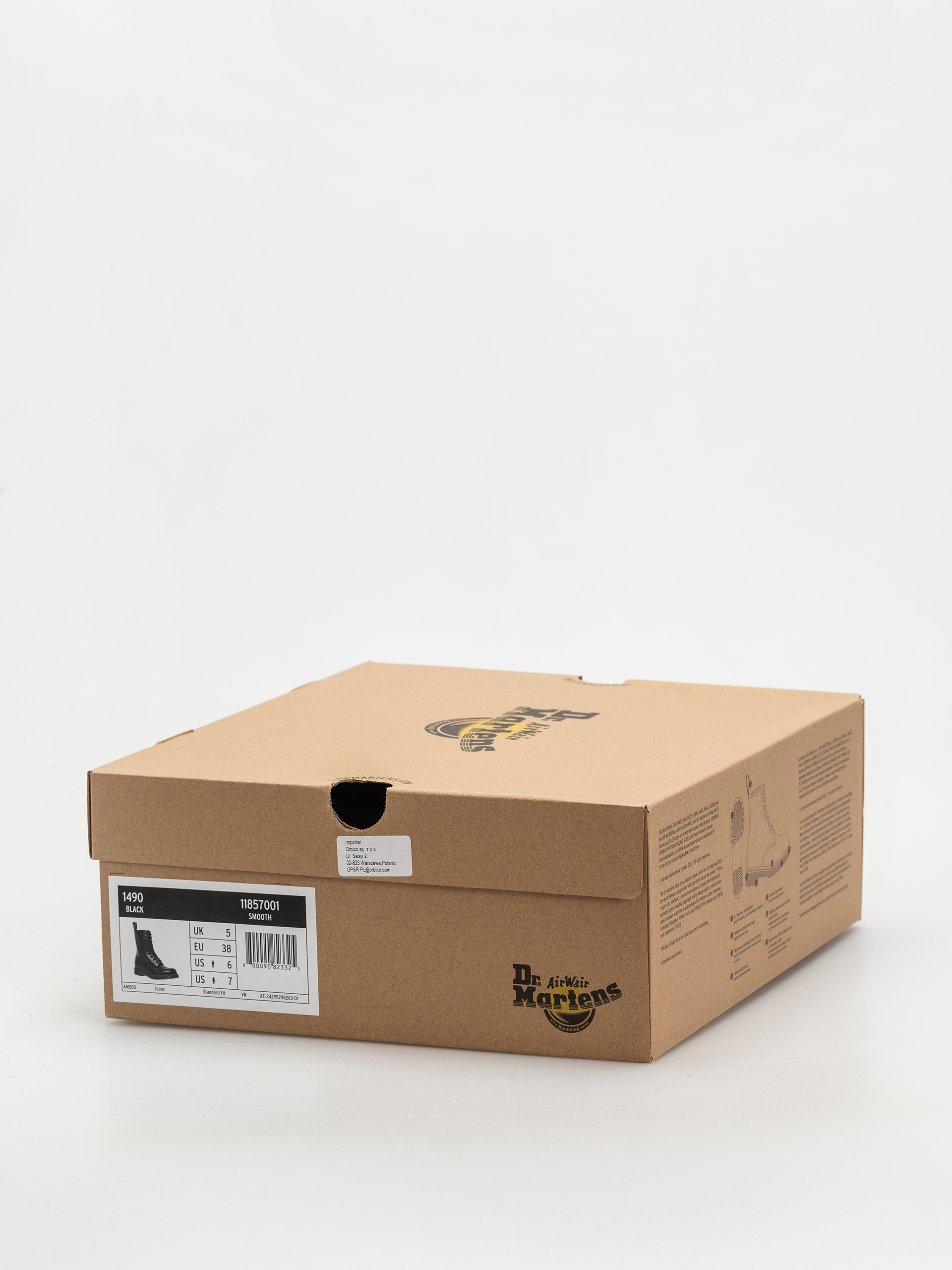 Boty Dr. Martens 1490 (black smooth)