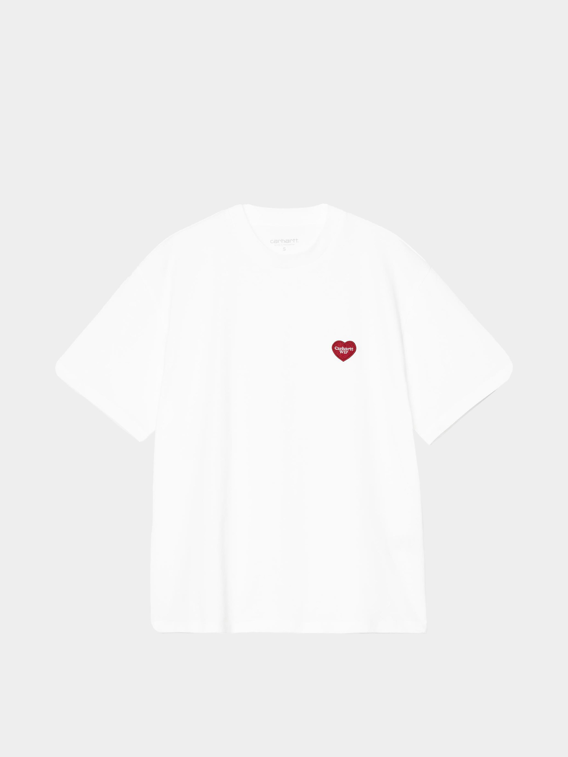Tričko Carhartt WIP Heart Patch Wmn (white/red)