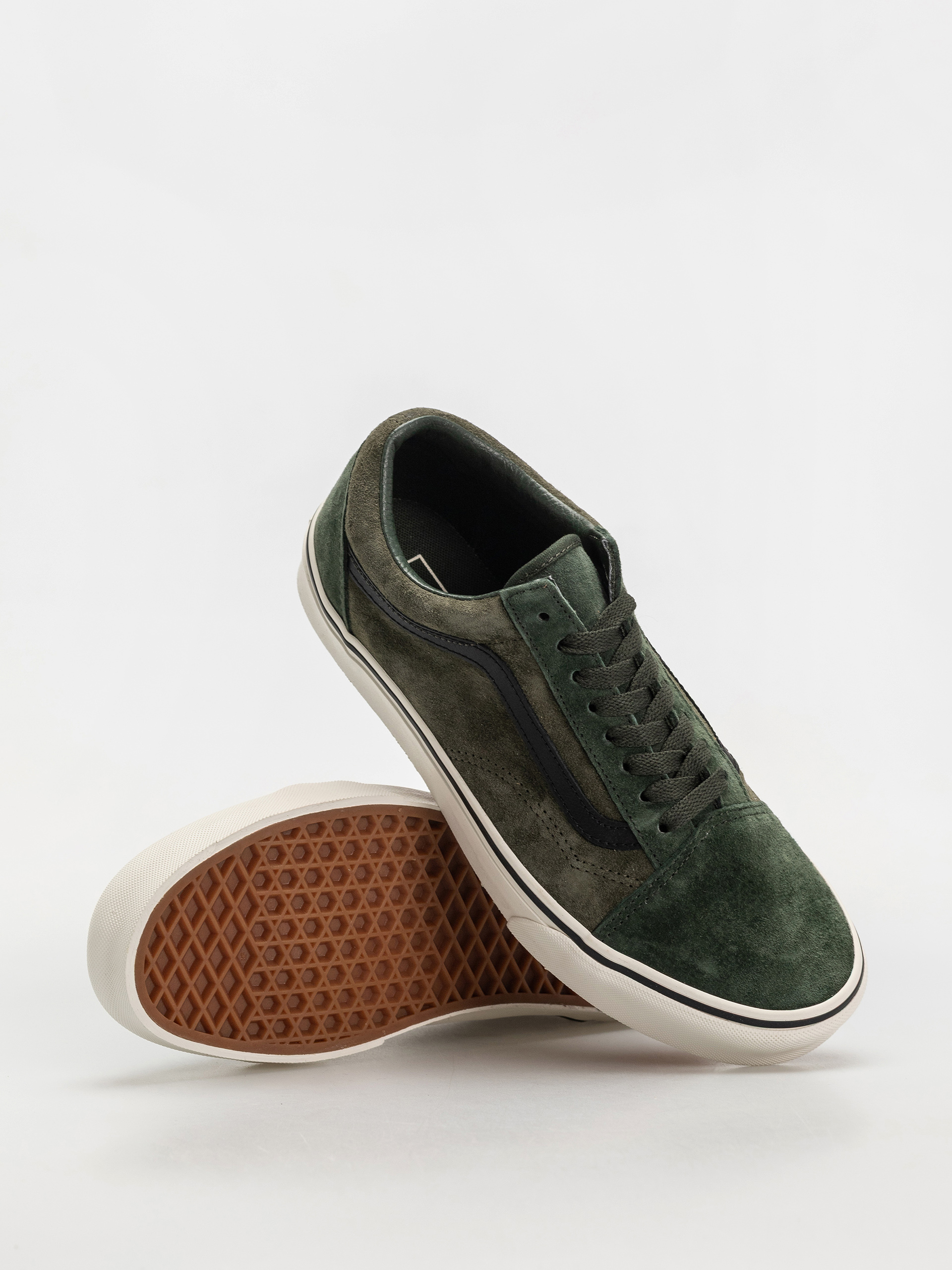 Boty Vans Old Skool (pig suede green/multi)
