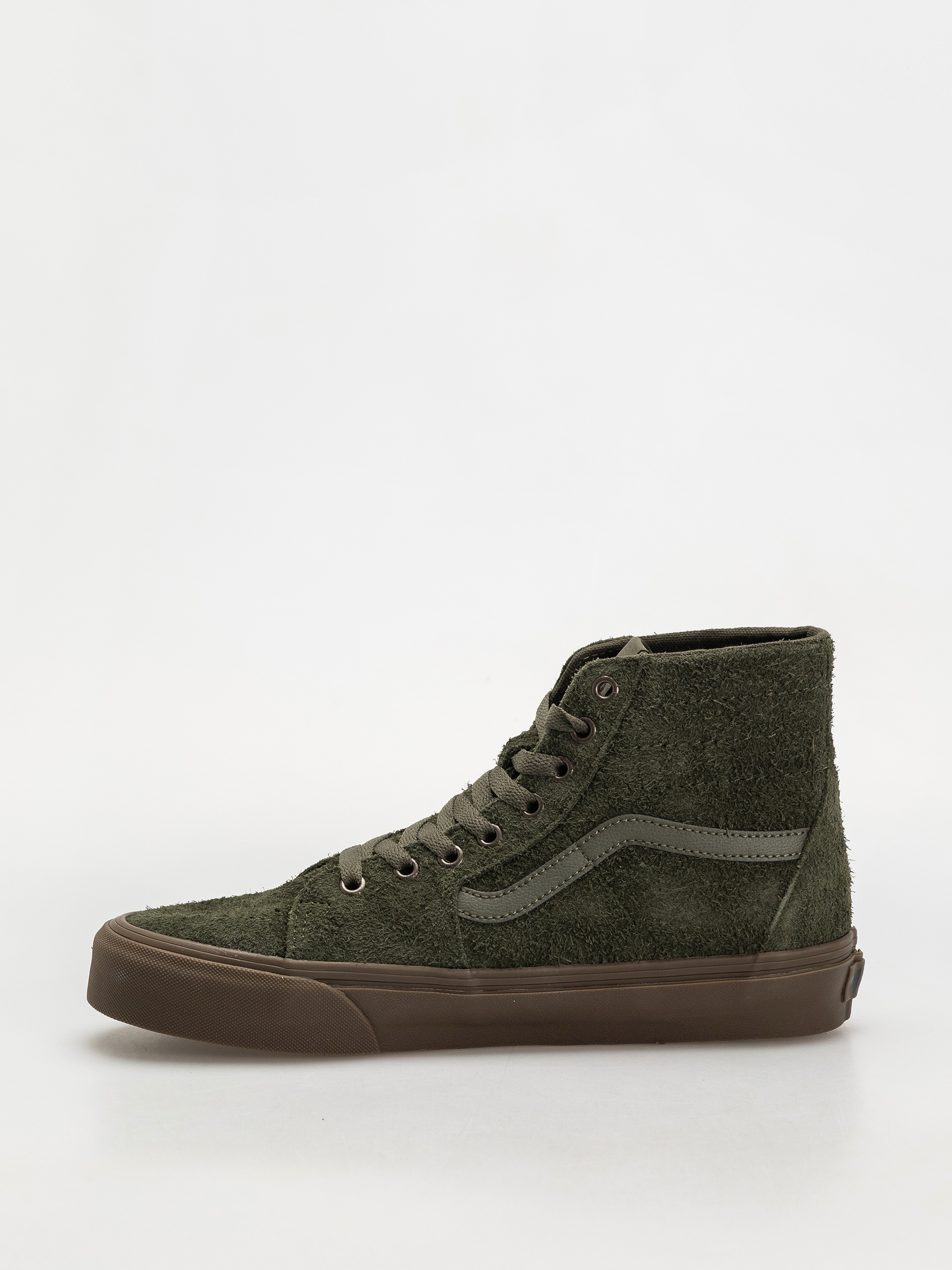 Boty Vans Sk8 Hi Tapered (hairy suede olive/gum)