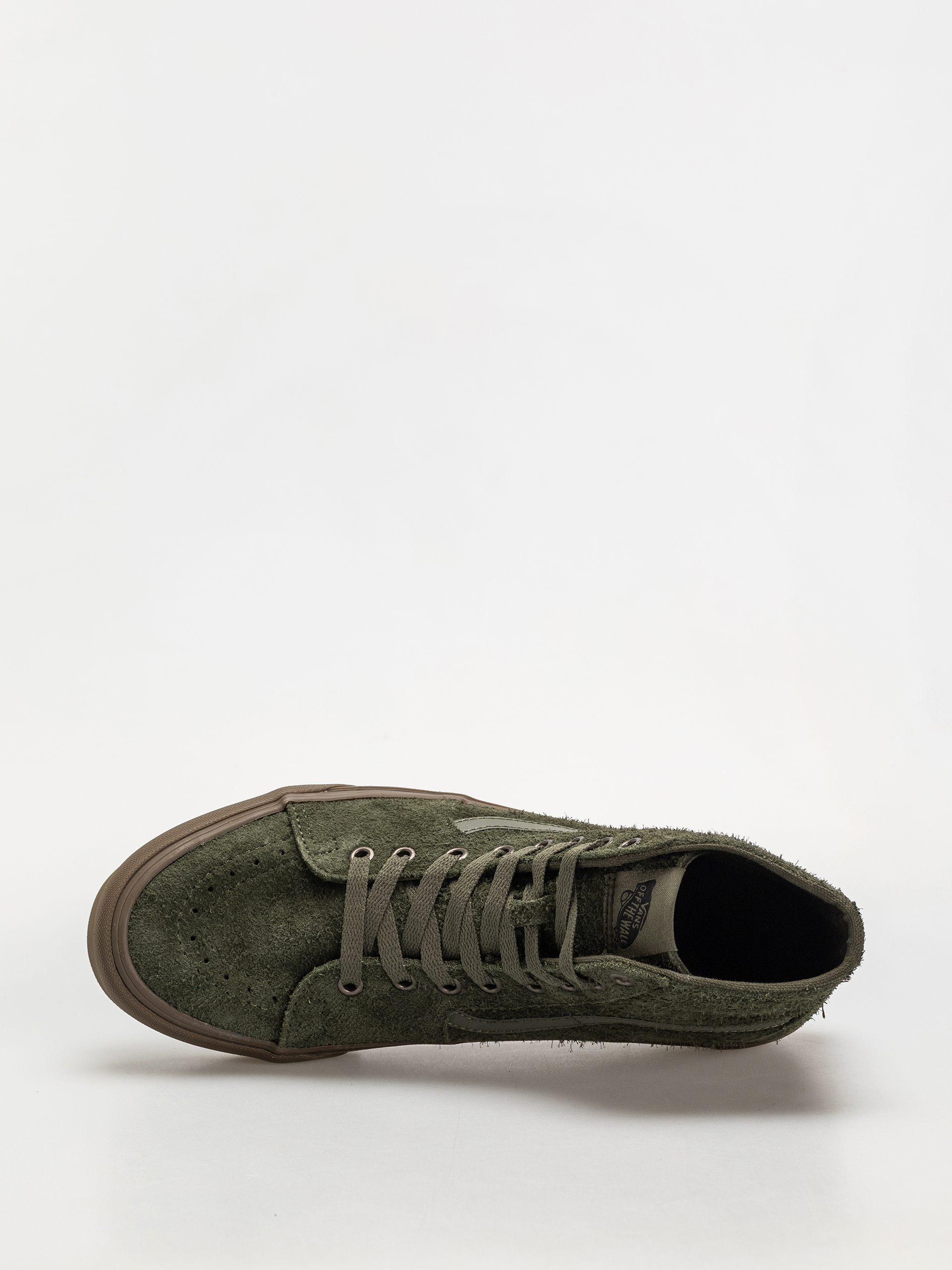 Boty Vans Sk8 Hi Tapered (hairy suede olive/gum)