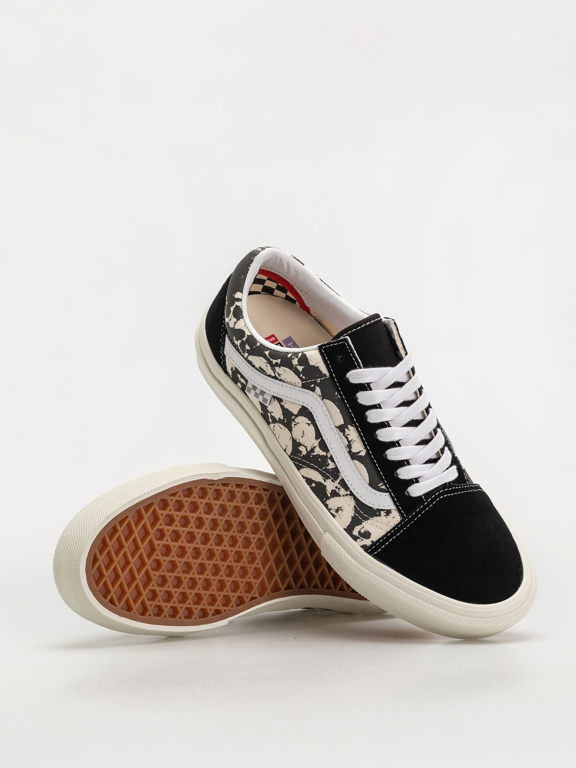 Boty Vans Skate Old Skool (skull pile black/white/gum)