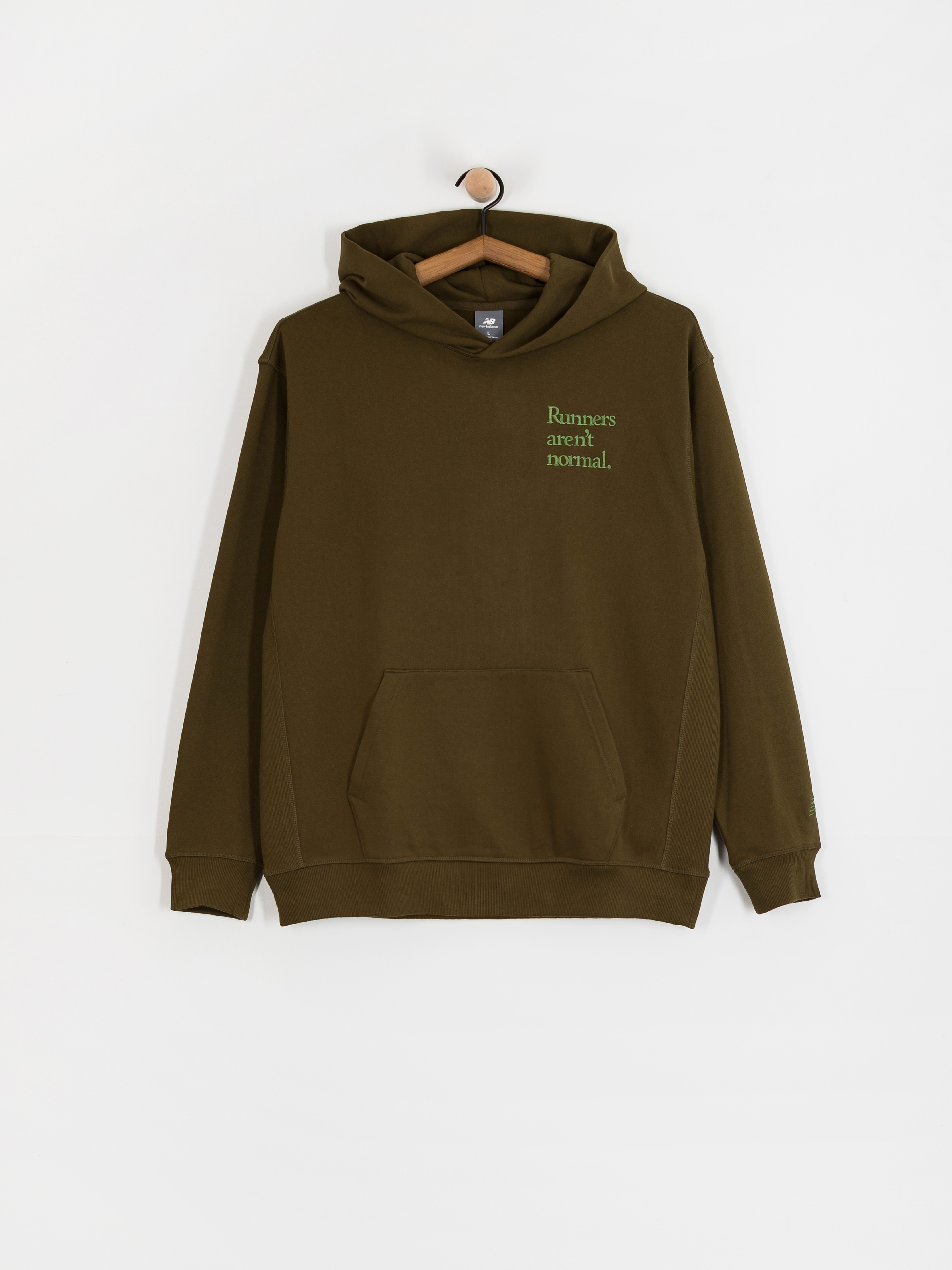 Mikina s kapucí New Balance Athletics Runners Arent Normal HD (brown)