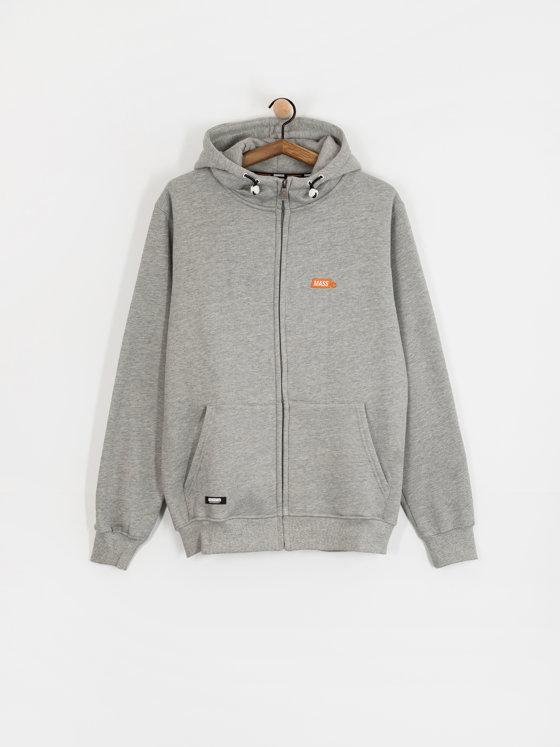 Mikina s kapucí MassDnm Mini Box ZHD (light heather grey)