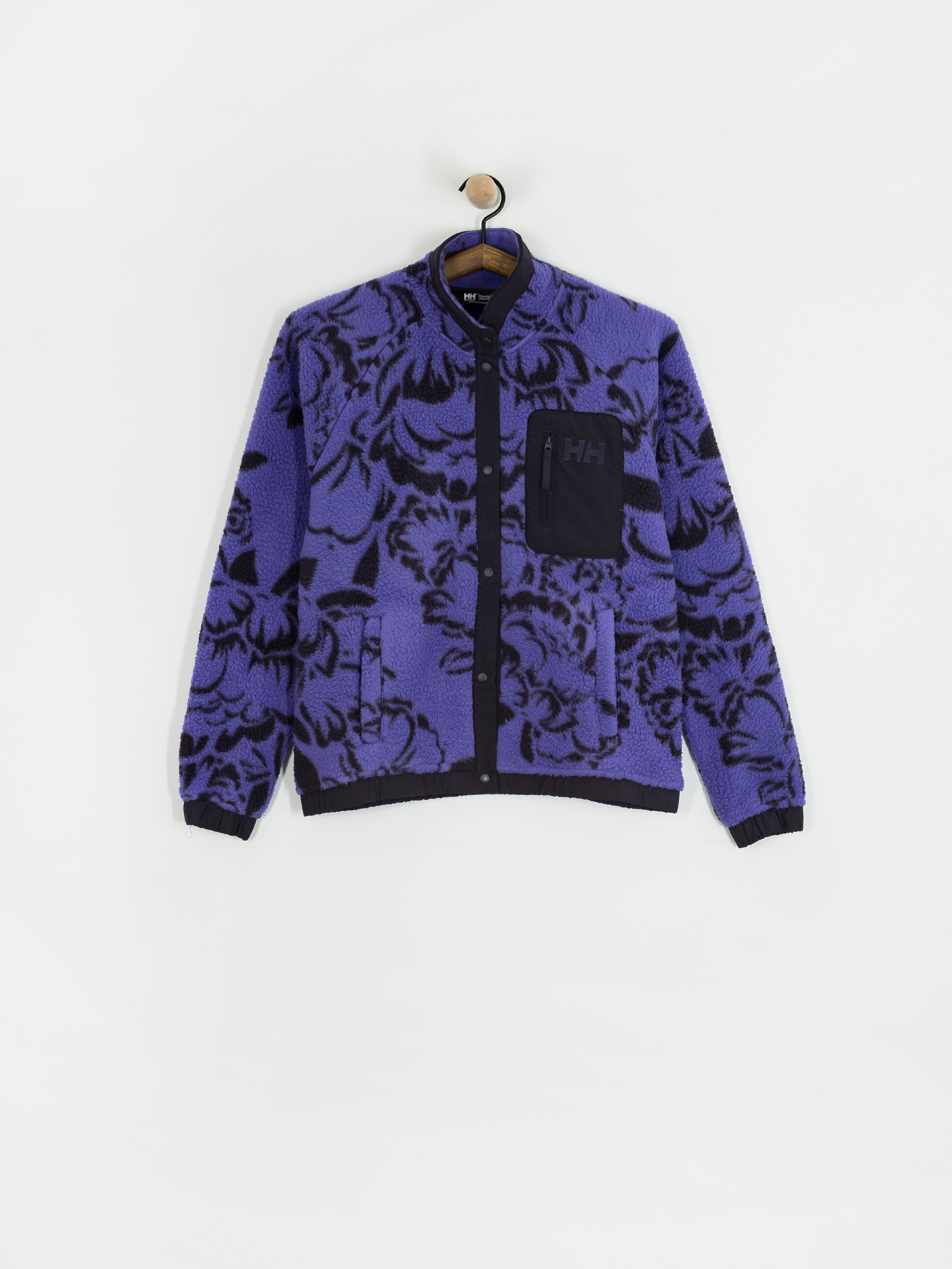 Dámský Fleecová mikina Helly Hansen Imperial Printed Pile Snap (ultra violet peony aop)