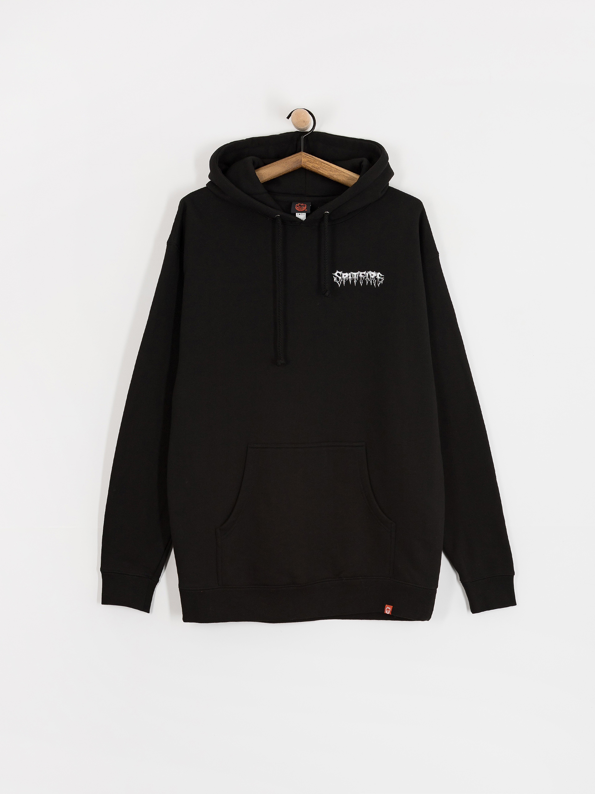 Mikina Spitfire Batwing Classic (black w/white prints)