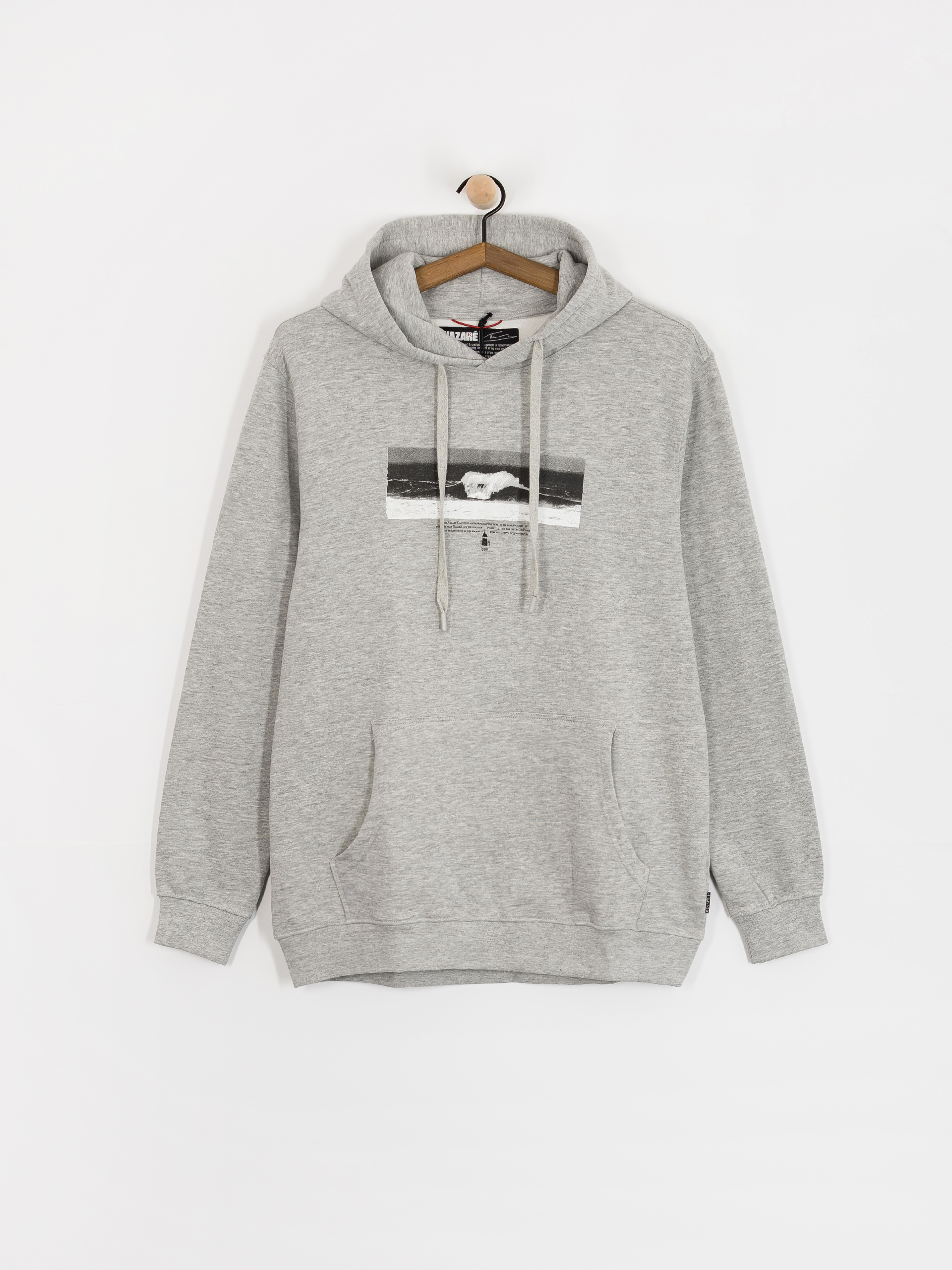 Mikina s kapucí Hurley Nazare Pic HD (grey heather)
