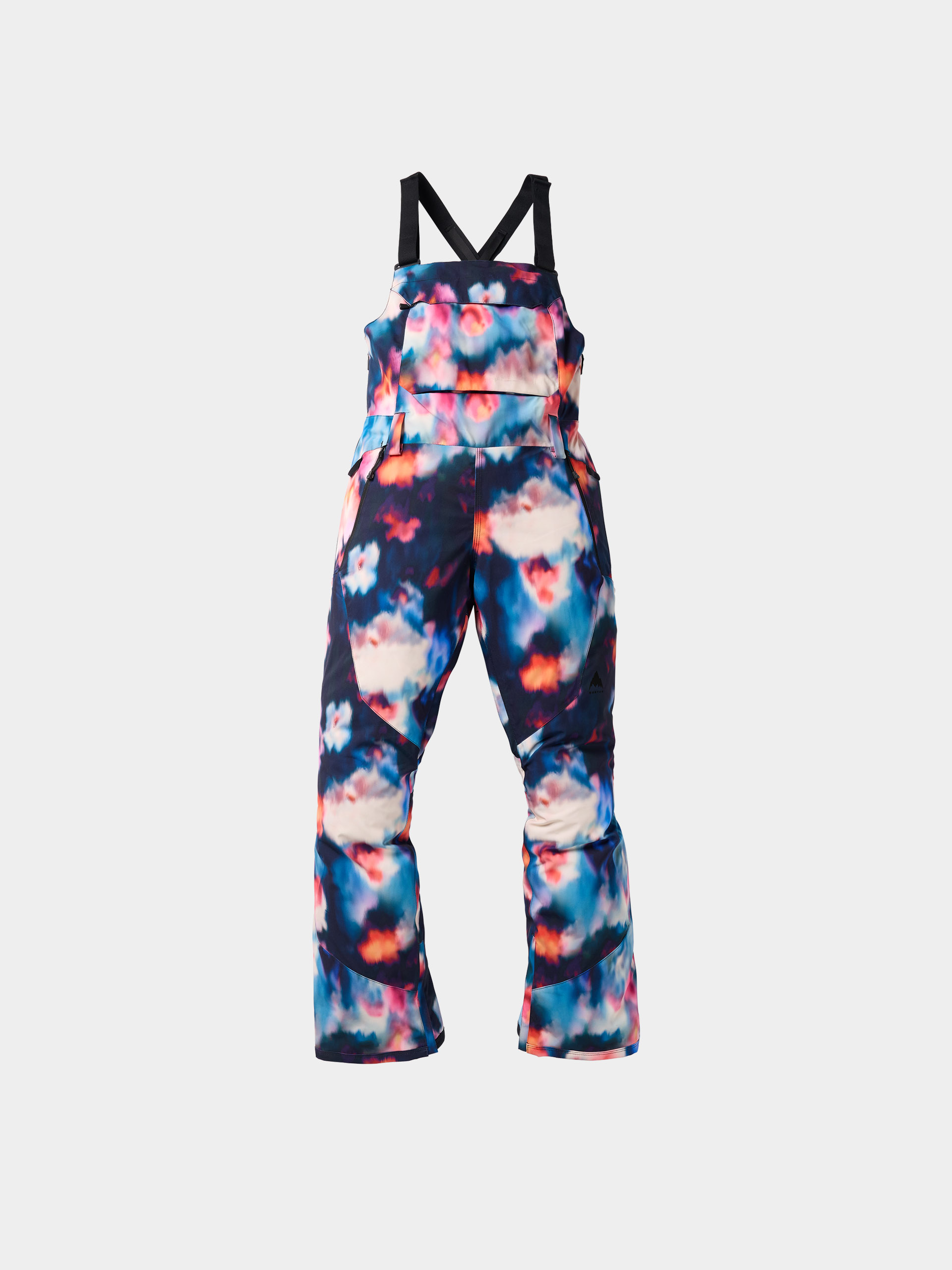 Dámské Snowboardové kalhoty  Burton Reserve 2L Stretch Bibs (floral blur)