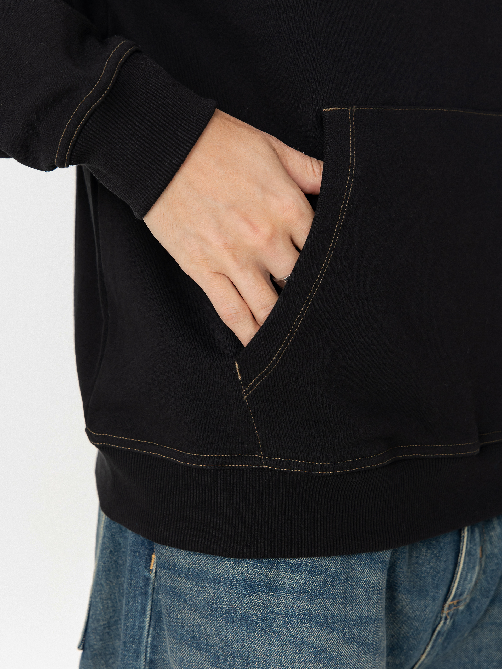 Mikina s kapucí Volcom Skidder HD (black)