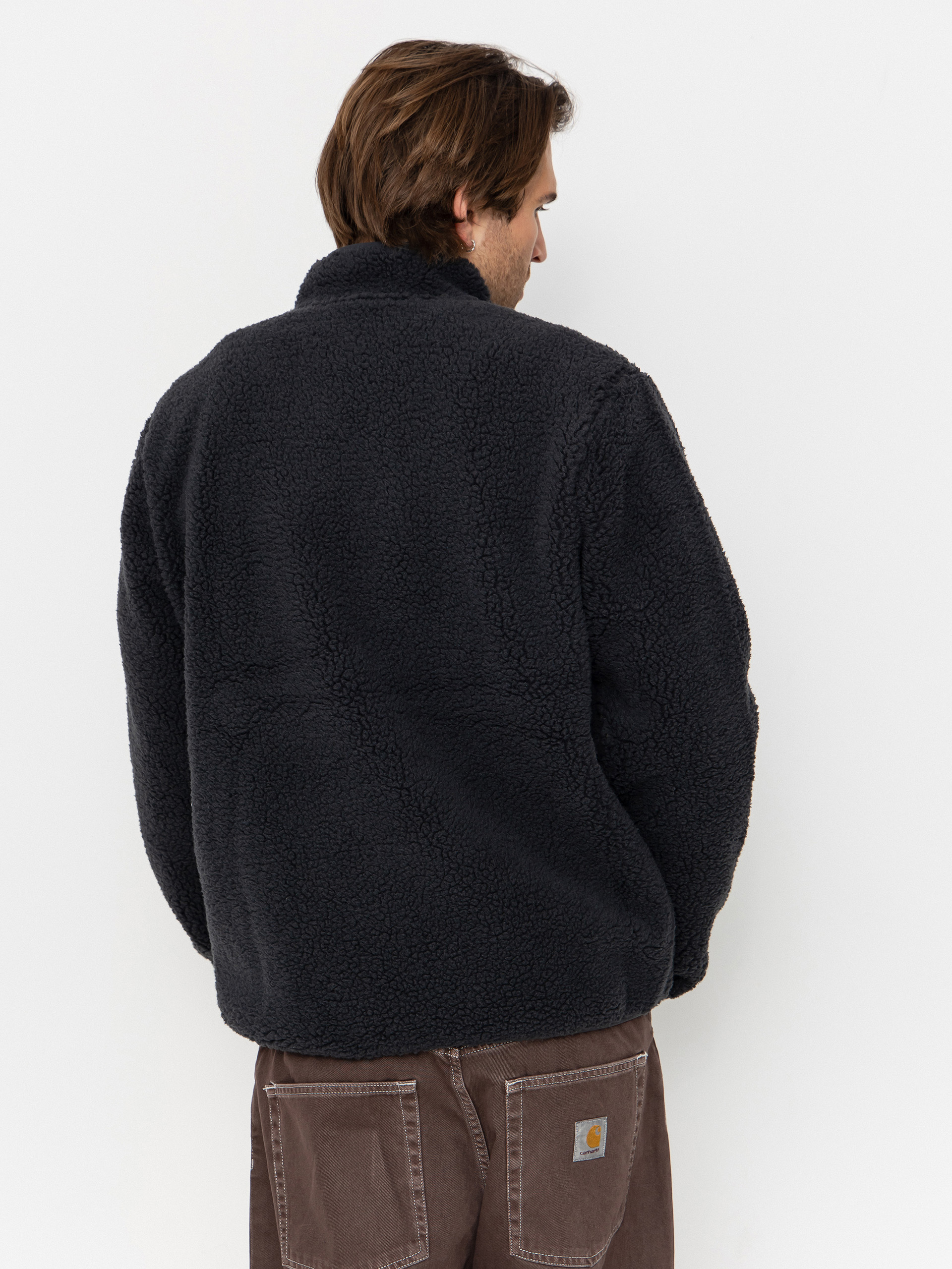 Mikina s kapucí Volcom Storm Stone ZHD (asphalt black)