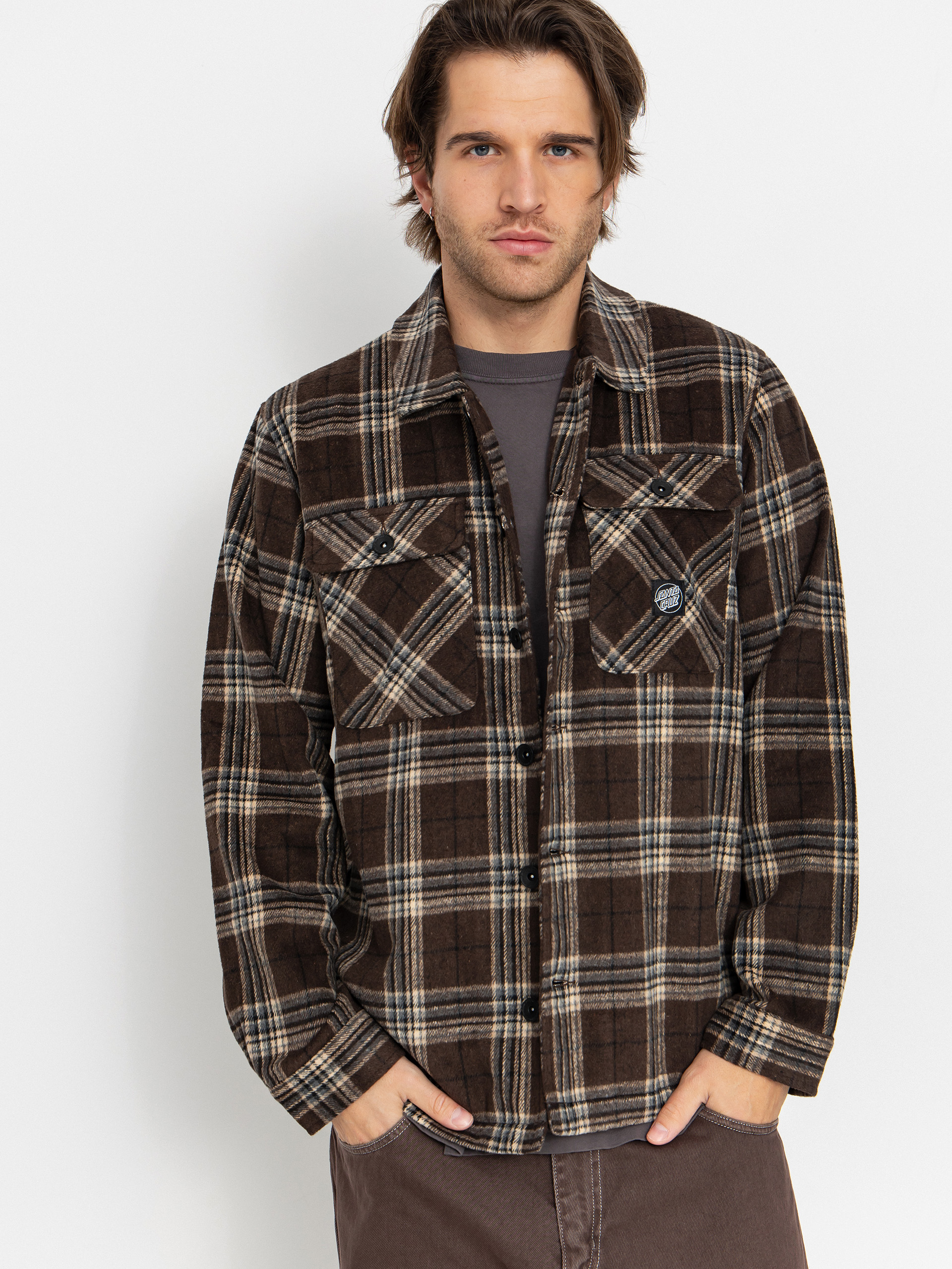 Košile Santa Cruz Lodge (chestnut check)