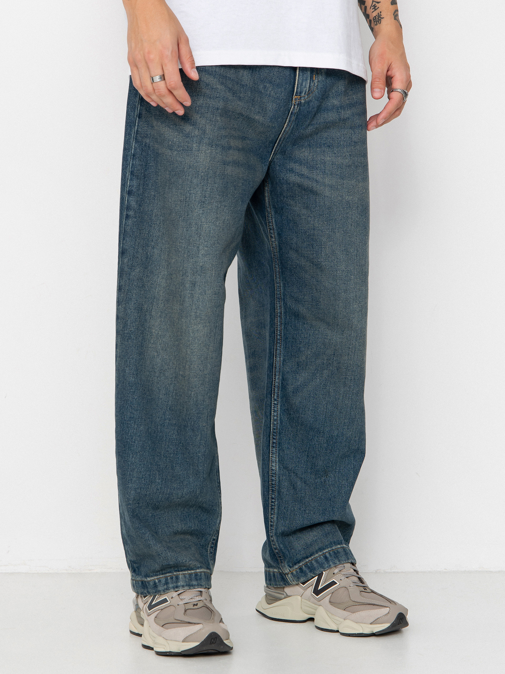 Kalhoty Carhartt WIP Brandon (blue/worn used wash)