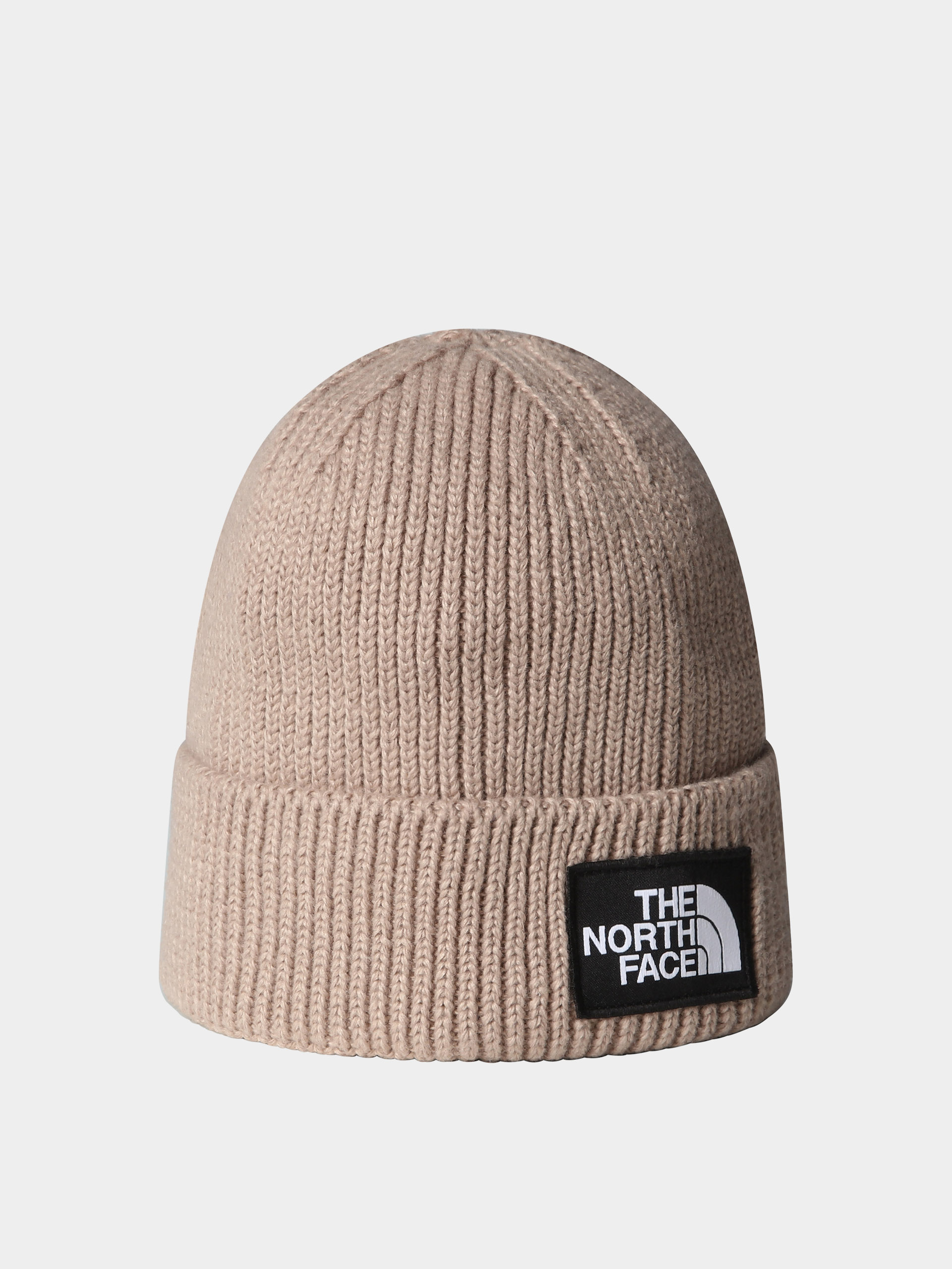 u010cepice The North Face Tnf Logo Box Cuffed (mushroom grey)