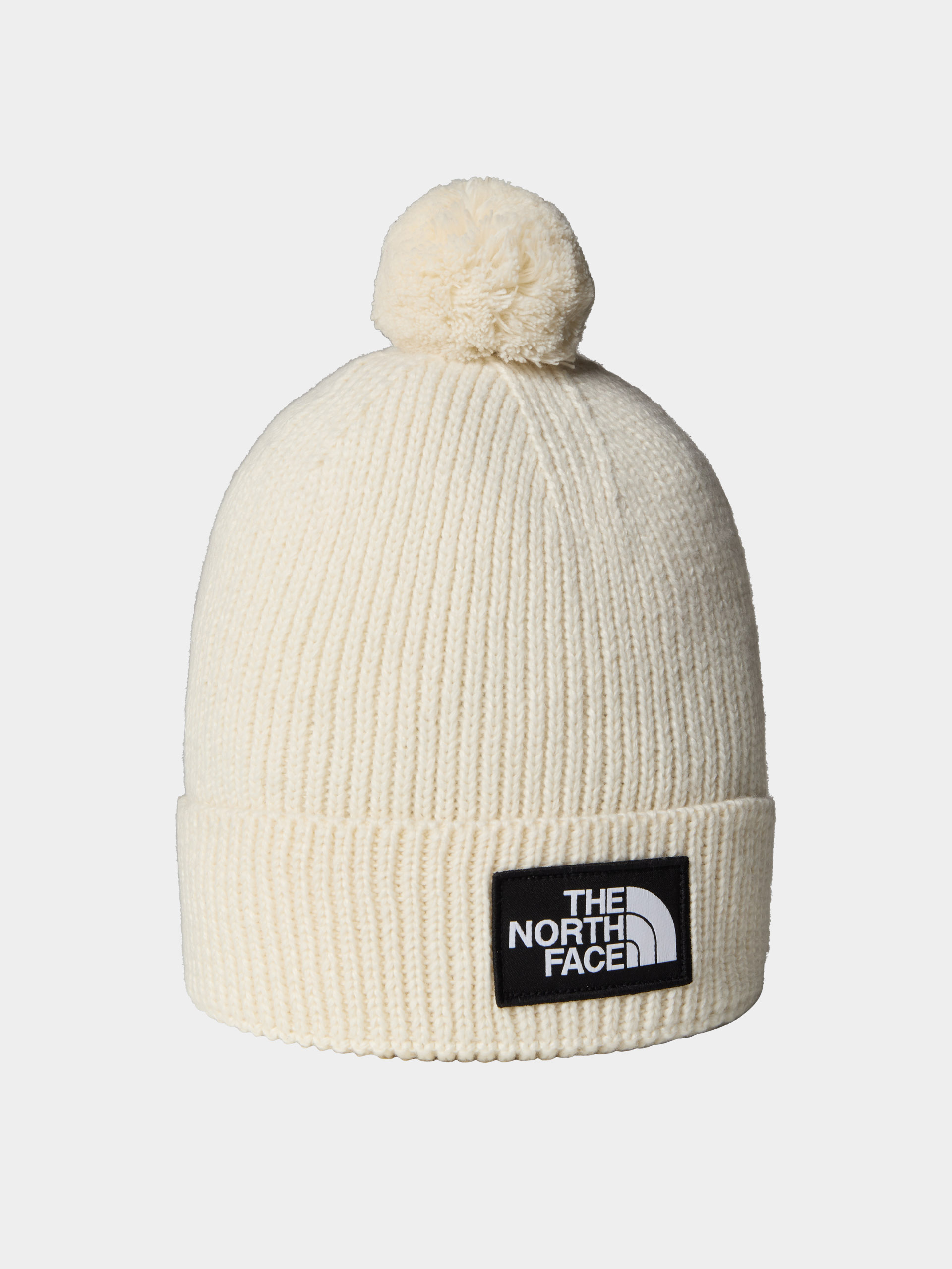 Čepice The North Face Tnf Logo Box Pom (white dune)