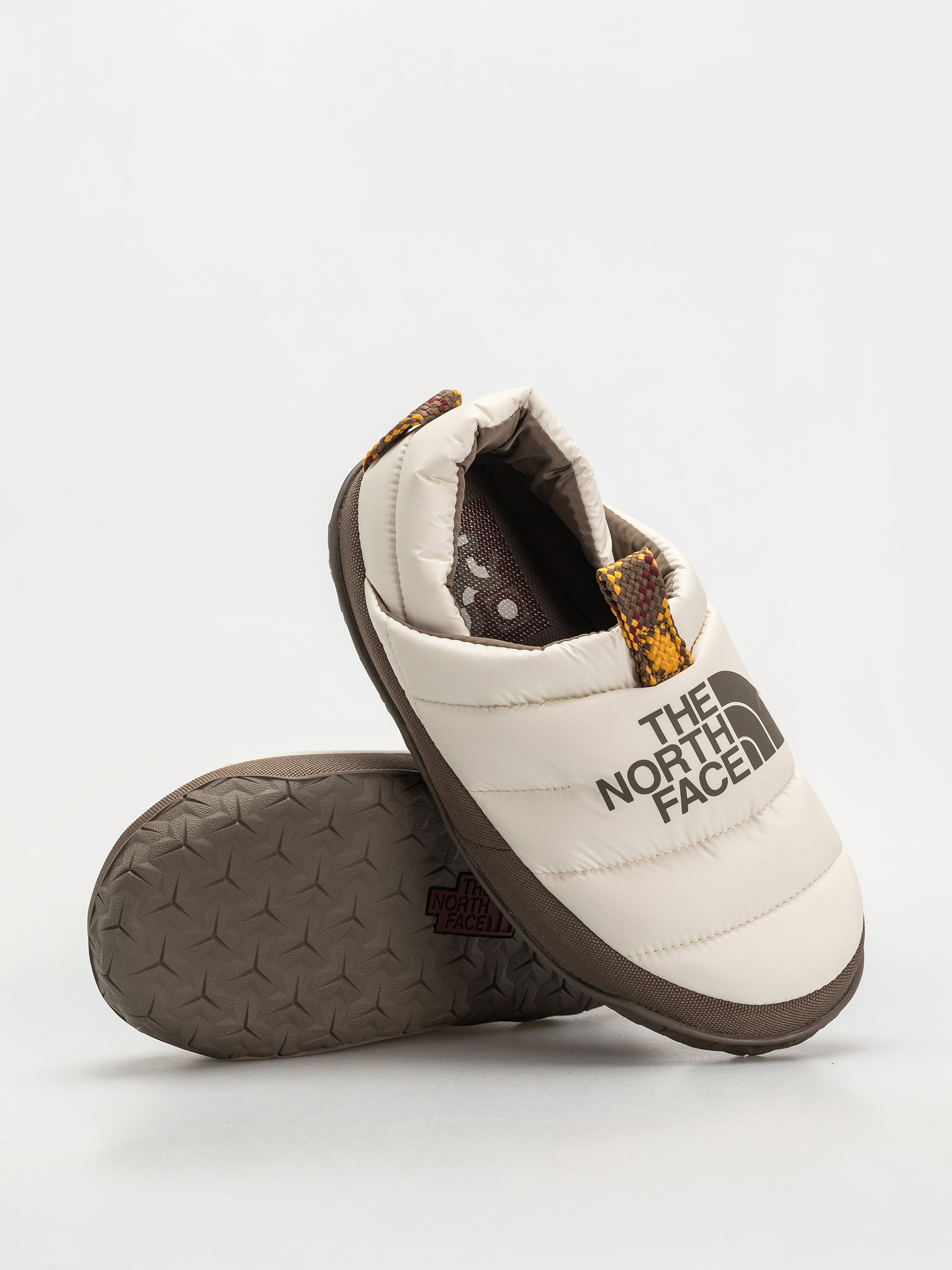 Boty The North Face Nuptse Mule Wmn (white dune/mocha brown)