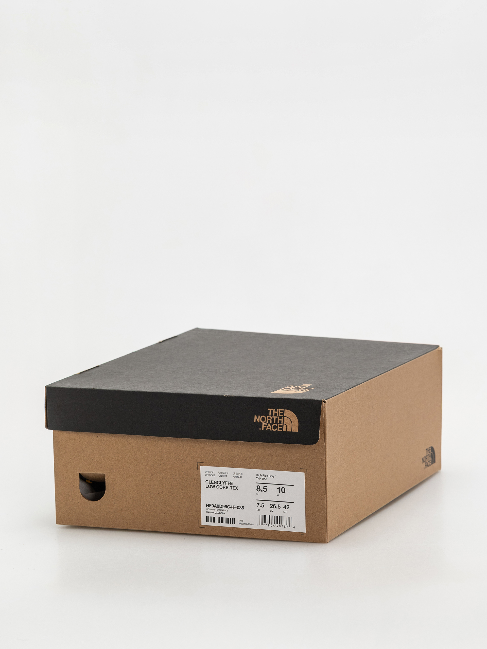 Boty The North Face Glenclyffe Low Gore Tex (high rise grey/tnf red)