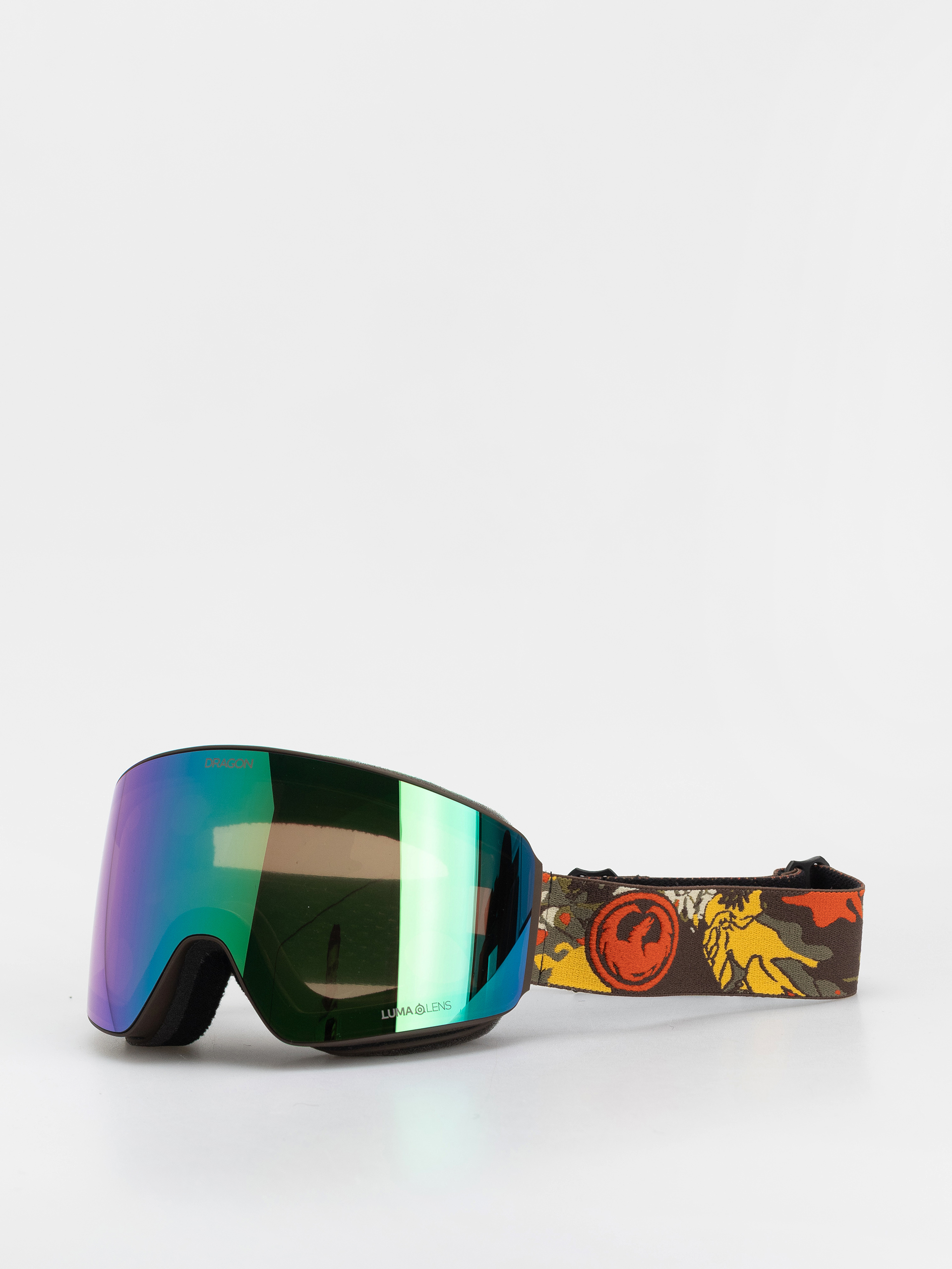 Bru00fdle na snowboard Dragon PXV (leafycamo/lumalens green ion+lumalens violet)