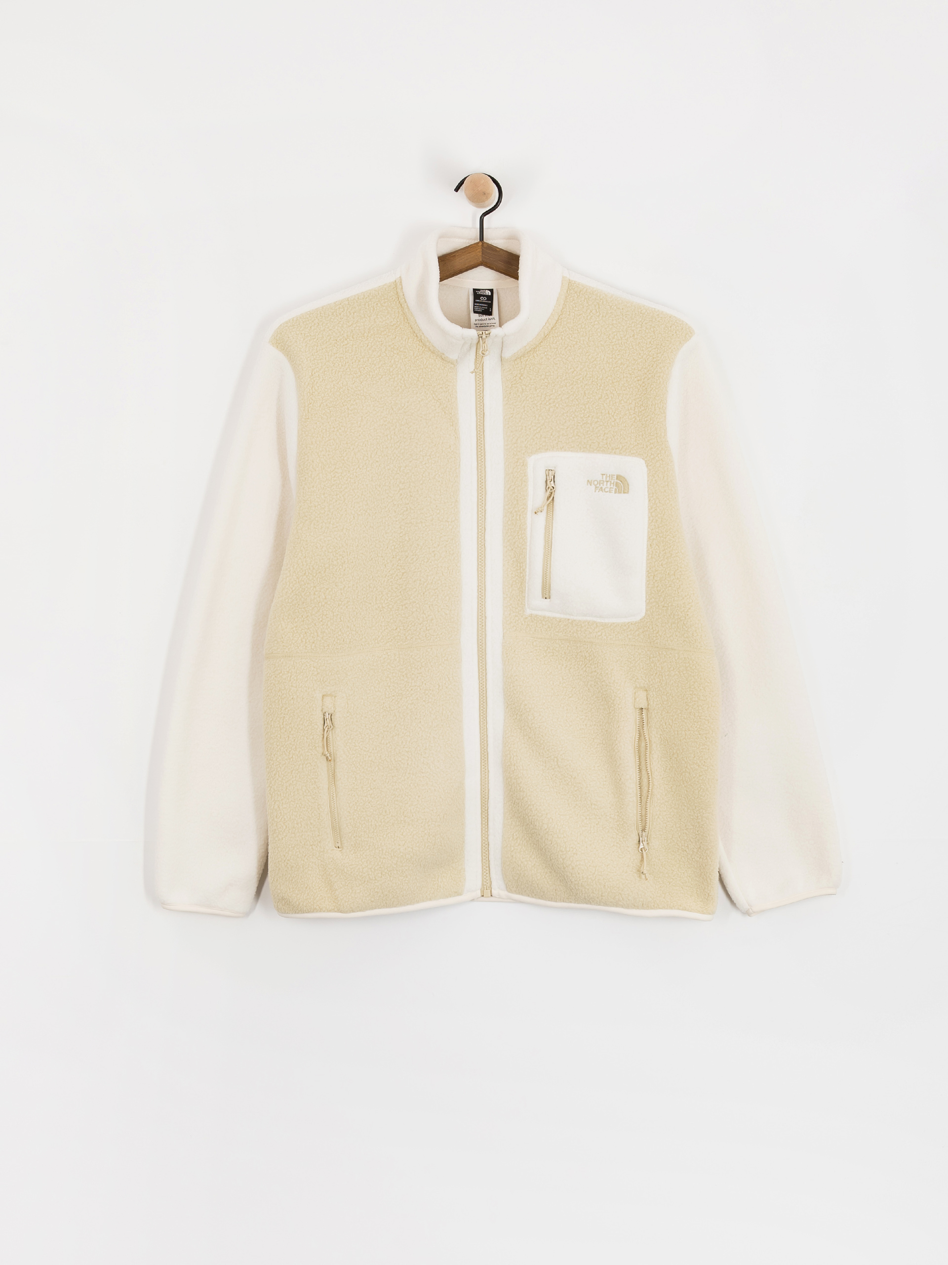 Fleecová mikina The North Face Yumiori (gravel/white dune/grave)