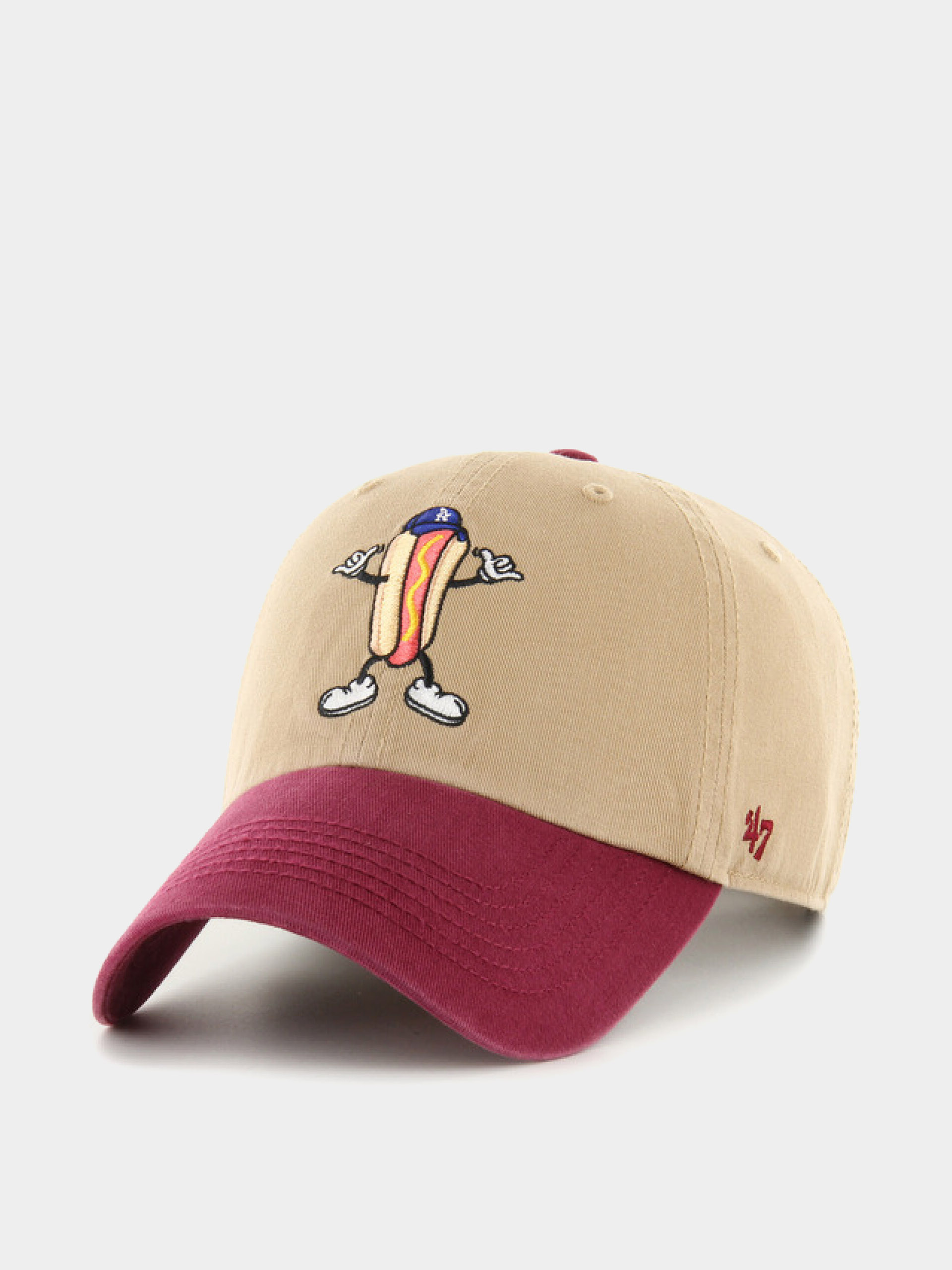 Kšiltovka  47 Brand MLB Los Angeles Dodgers Khaki Cartoon Icon
