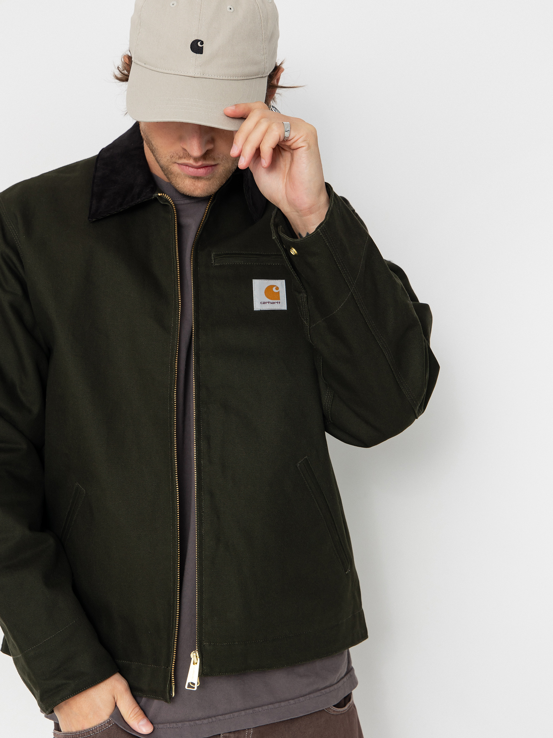 Bunda Carhartt WIP Detroit (olive/black/rigid)