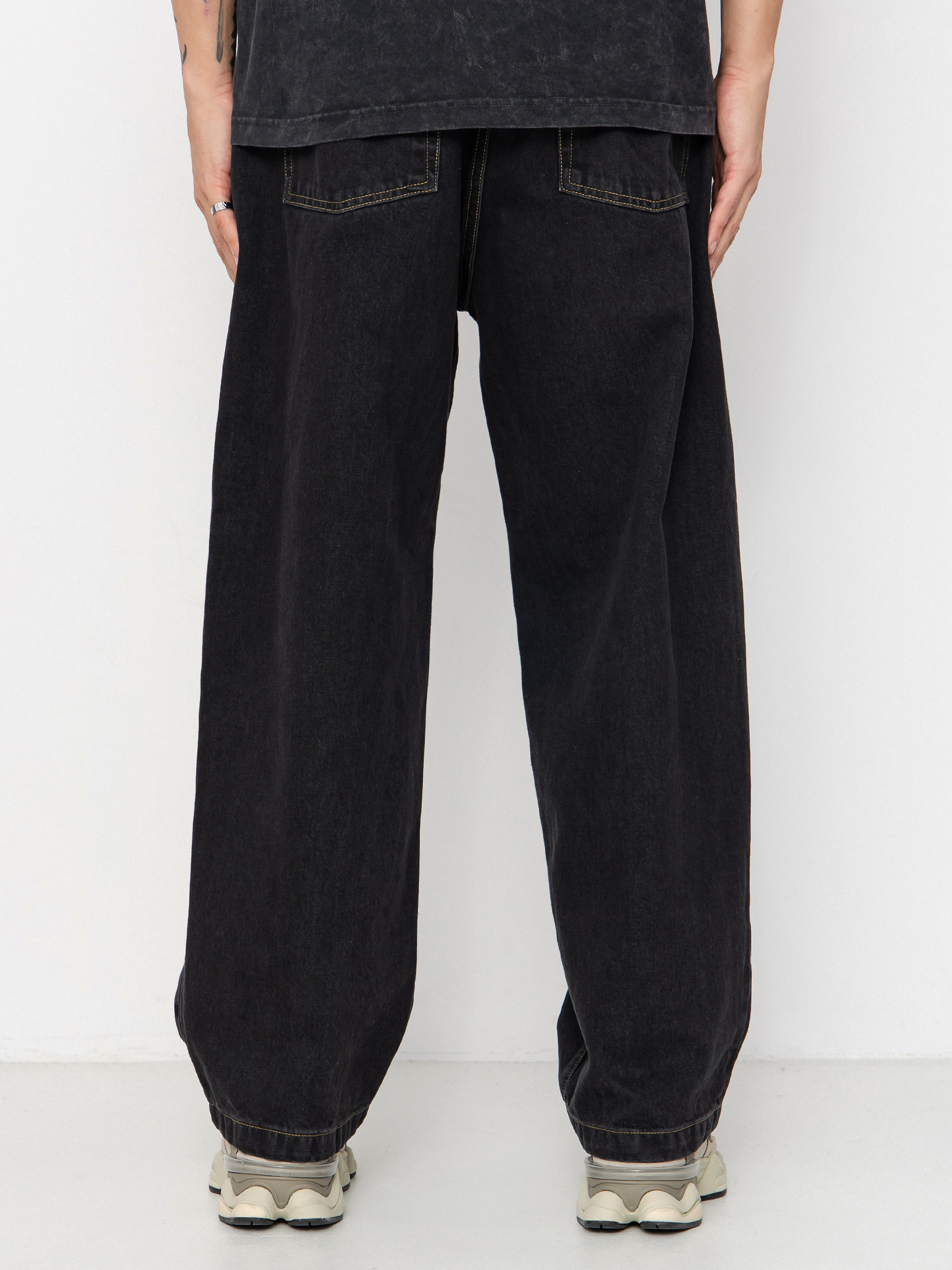 Kalhoty Carhartt WIP Brandon (black/stone washed)