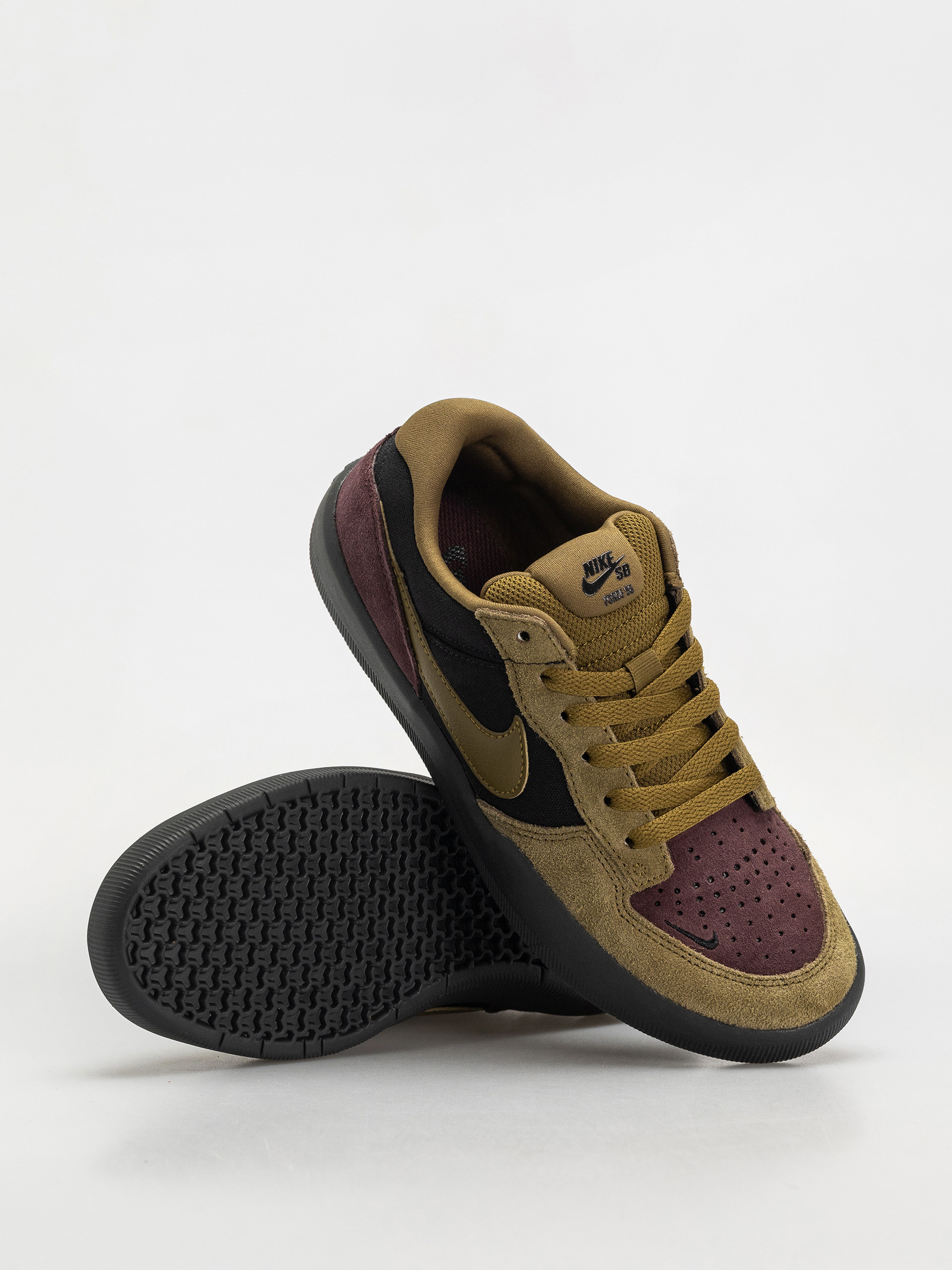 Boty Nike SB Force 58 (black/olive flak burgundy crush off noir)