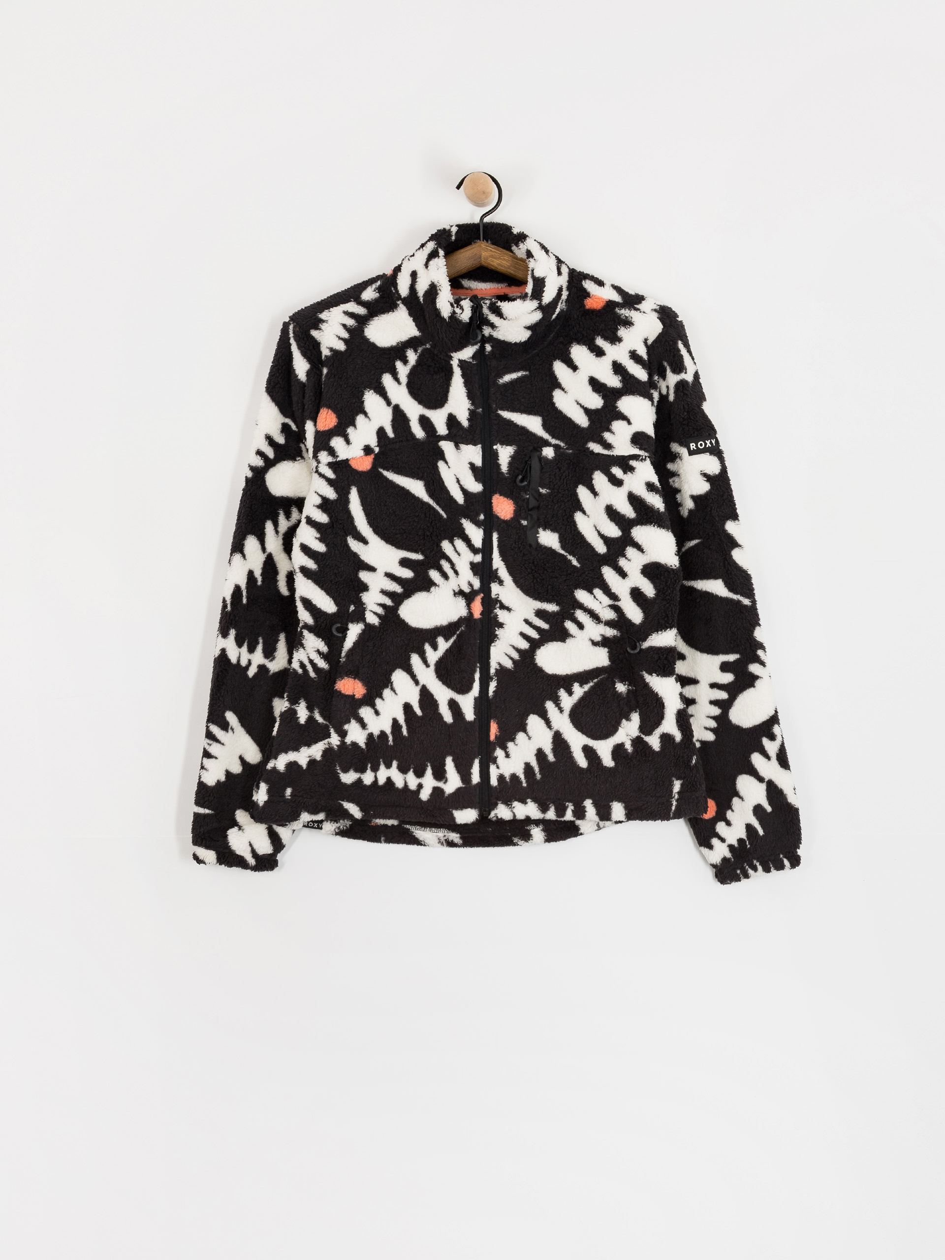 Dámský Fleecová mikina Roxy Alabama Full Zip Printed (anthracite roxy pro)