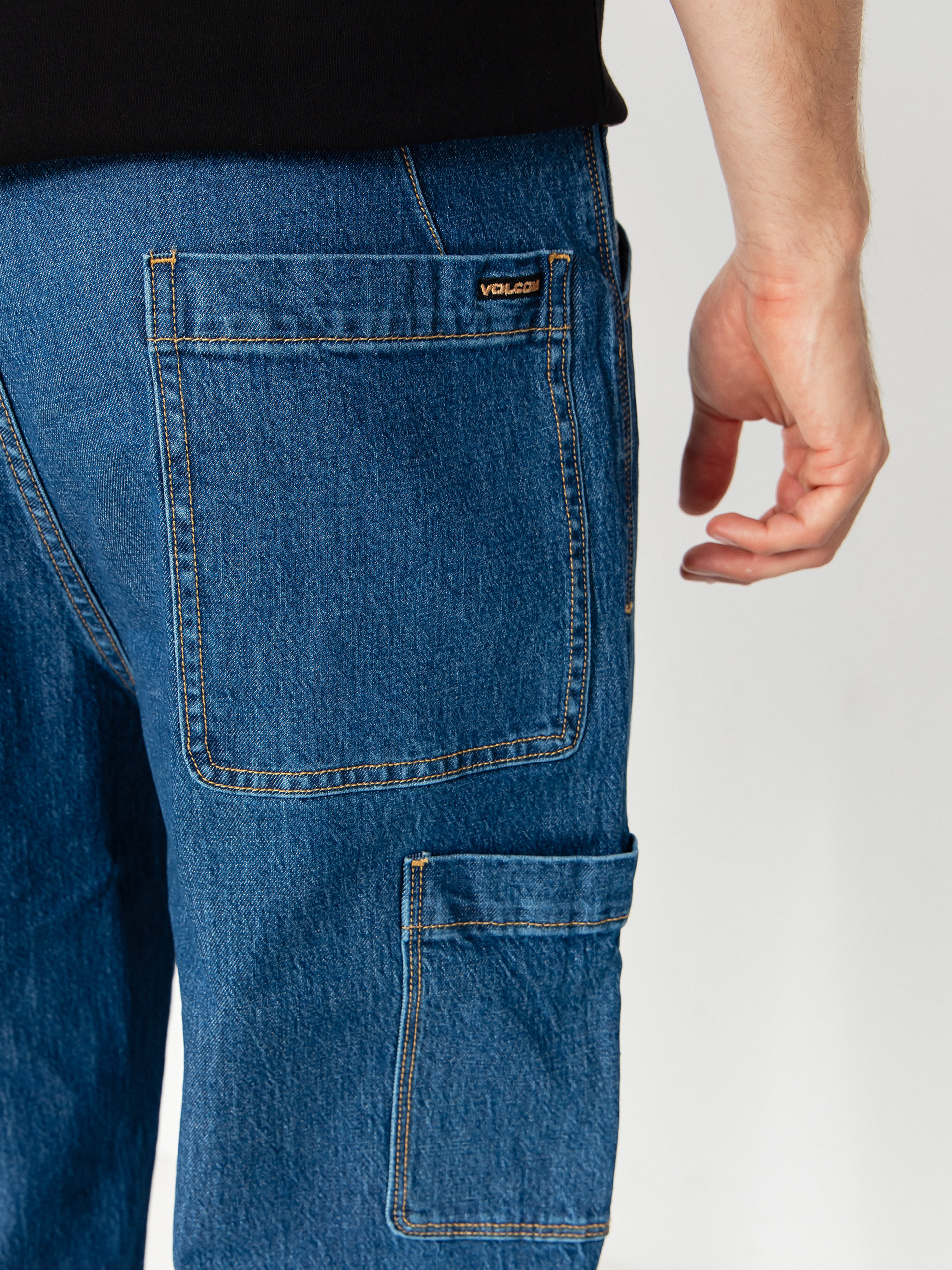 Kalhoty Volcom Kraftsman II Denim (bold blue)